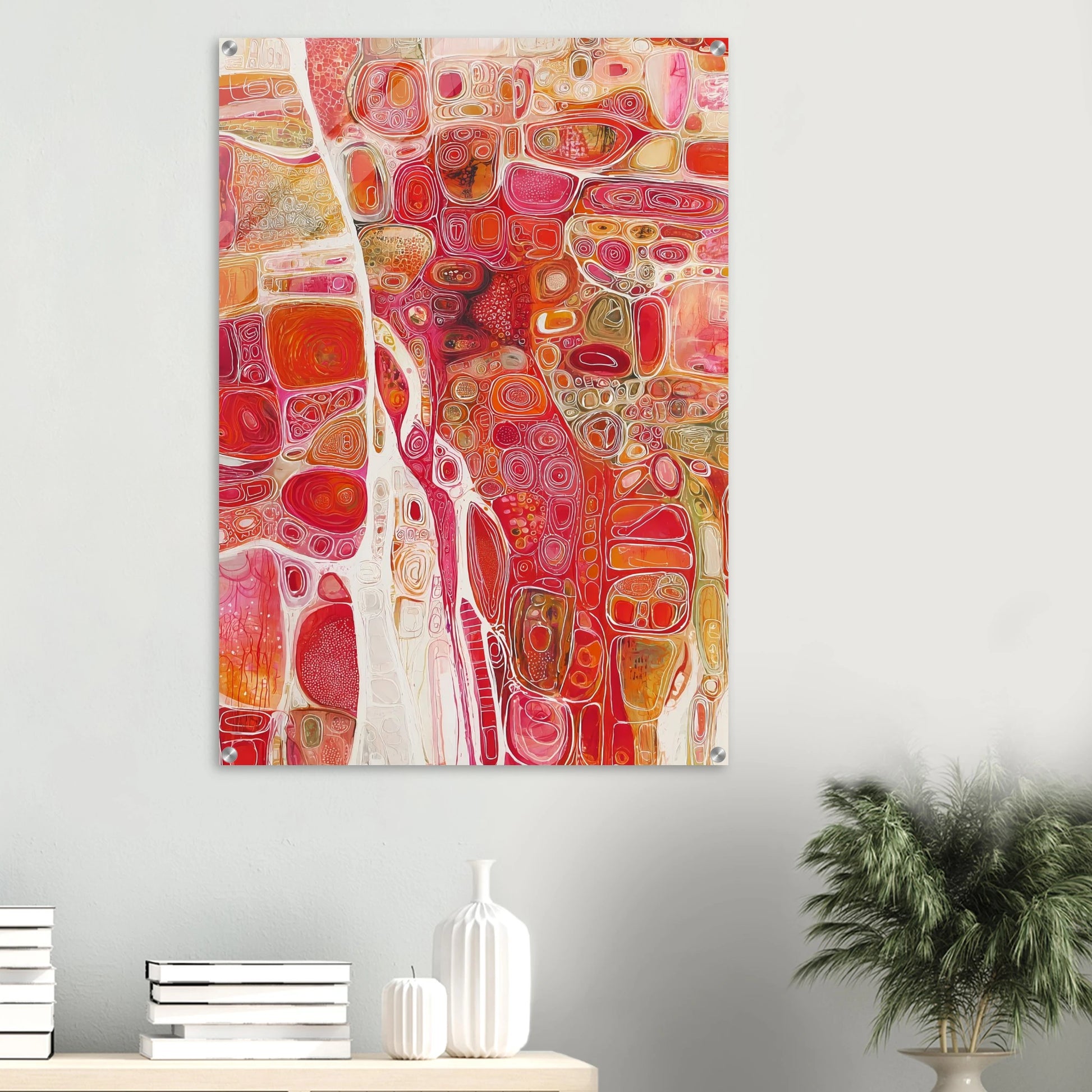 Cellules — tableau plexiglas — vue 6 — art mural STNCL