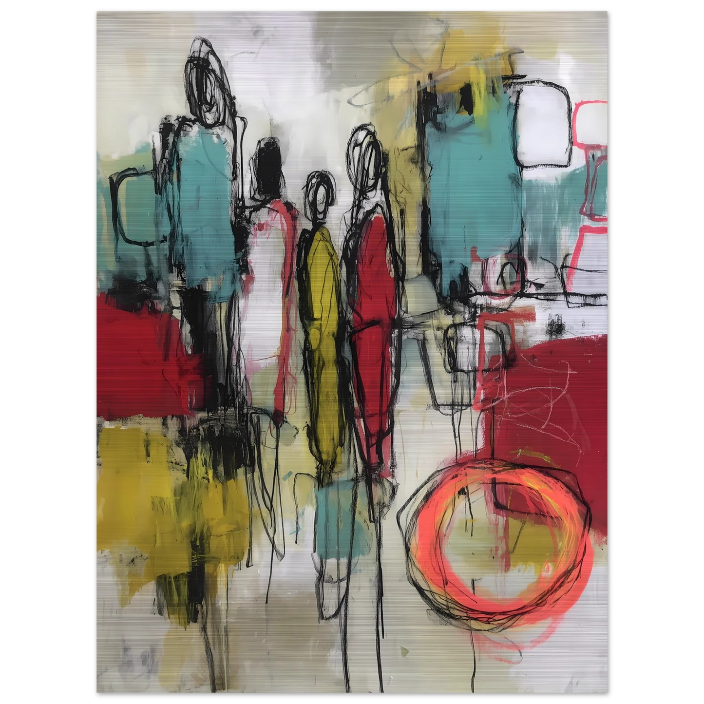 Sédiments d'un Été Brûlé — tableau aluminium — vue 5 — art mural STNCL