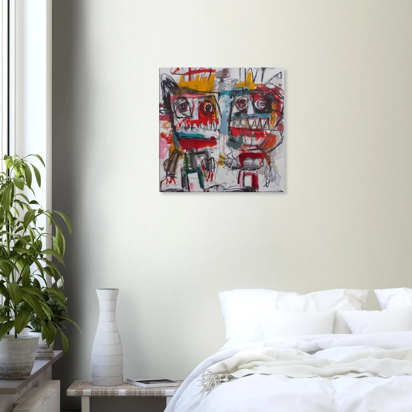 Rois Crânes — tableau sur toile — vue 6 — art mural STNCL