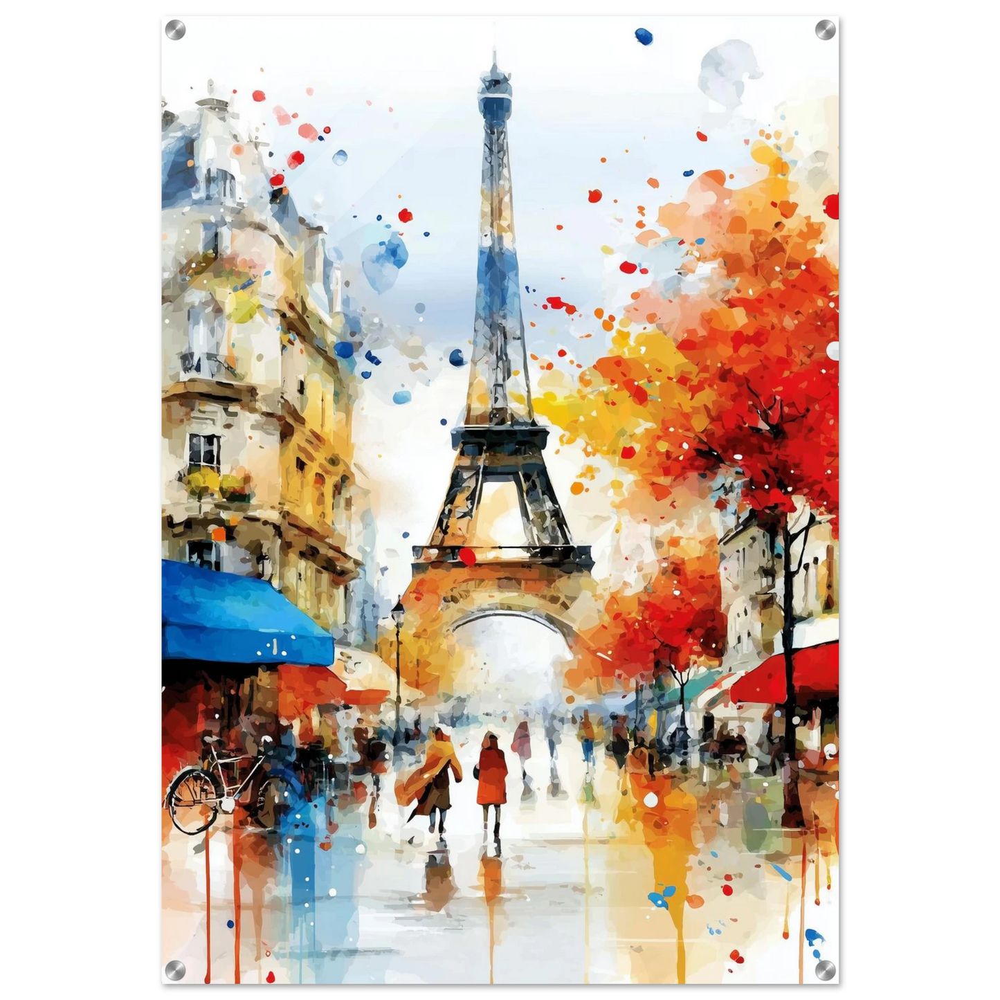 Paris Sous les Éclaboussures — tableau plexiglas — art mural STNCL