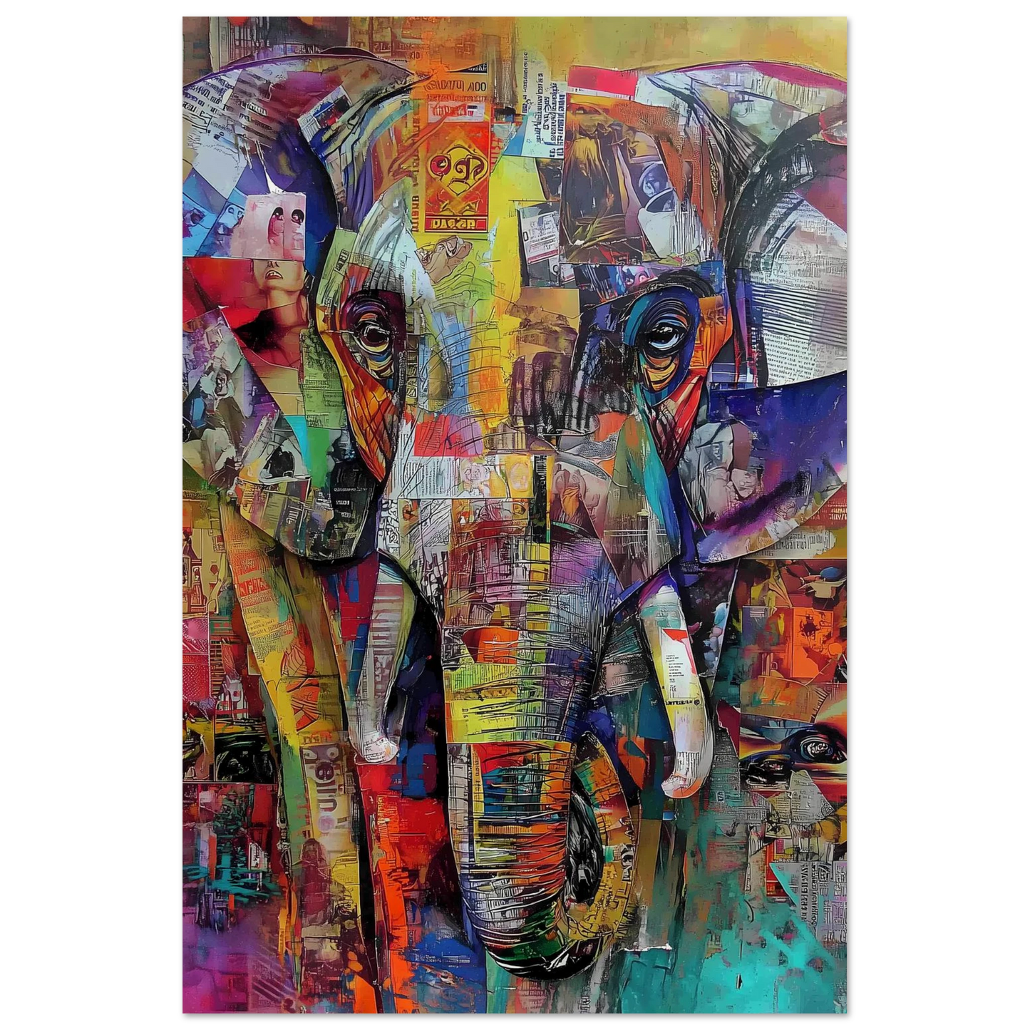 Éléphant de Papier — affiche d'art — vue 4 — art mural STNCL
