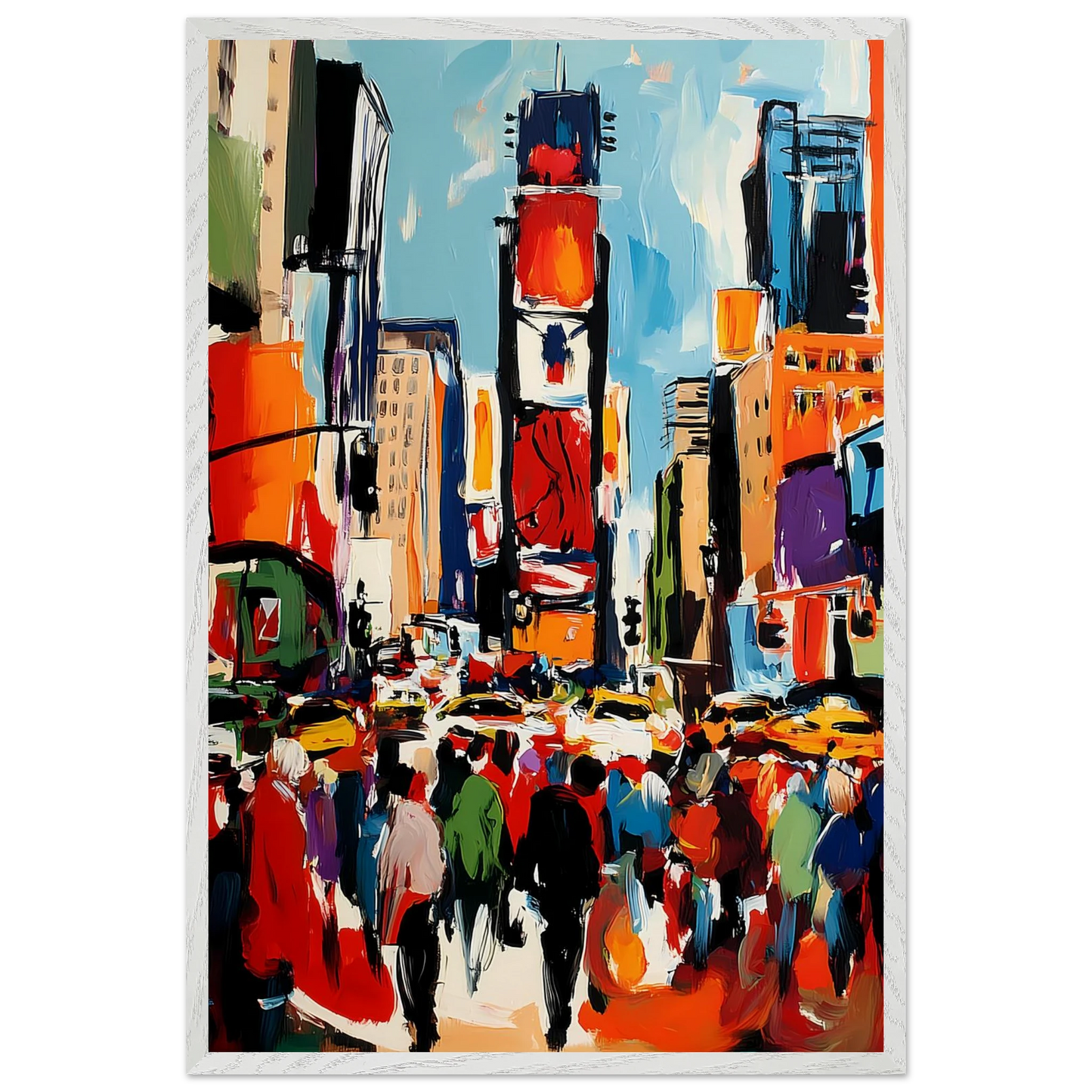 Manhattan en Mouvement — tableau encadre bois — vue 7 — art mural STNCL