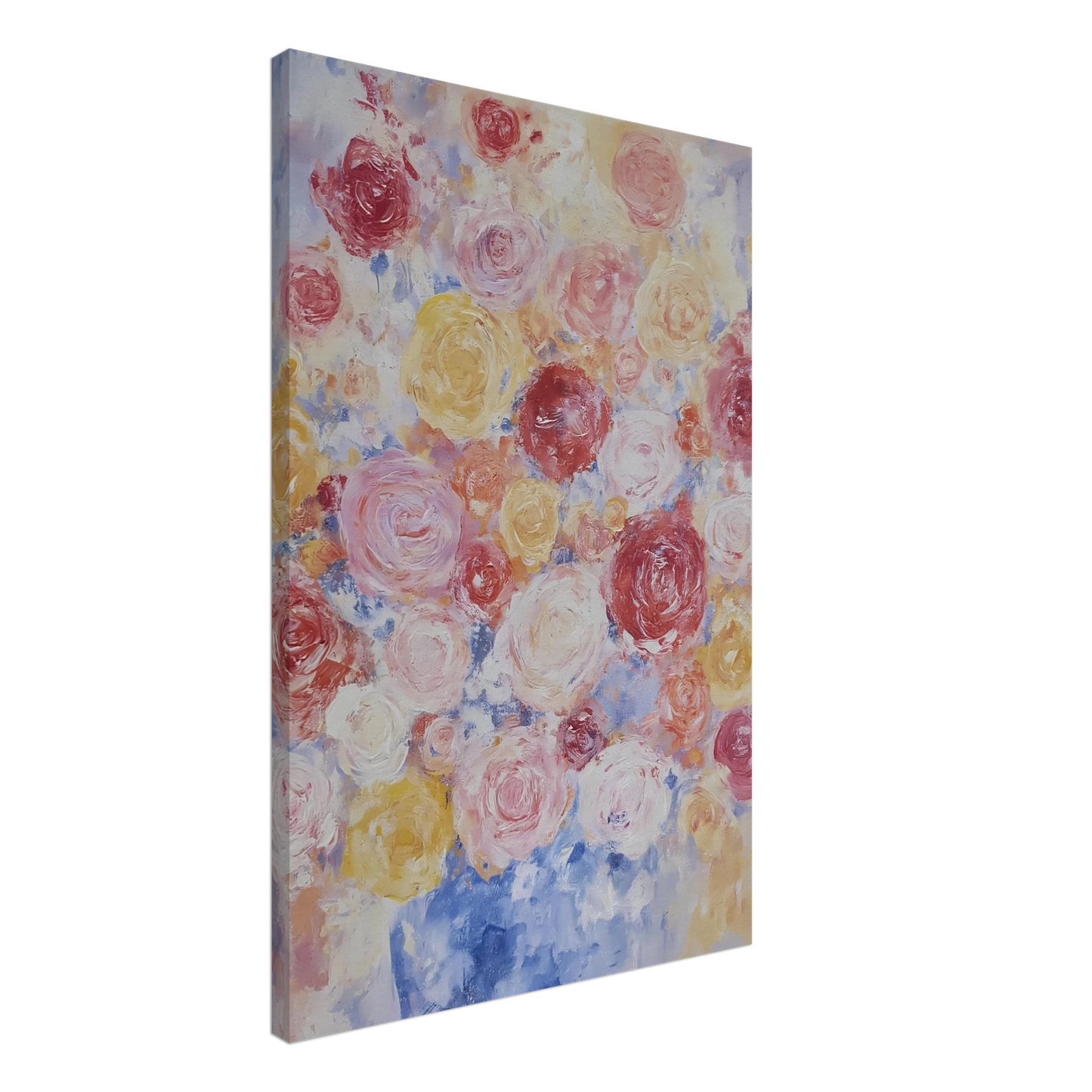 Brassée de Roses — tableau sur toile — vue 2 — art mural STNCL
