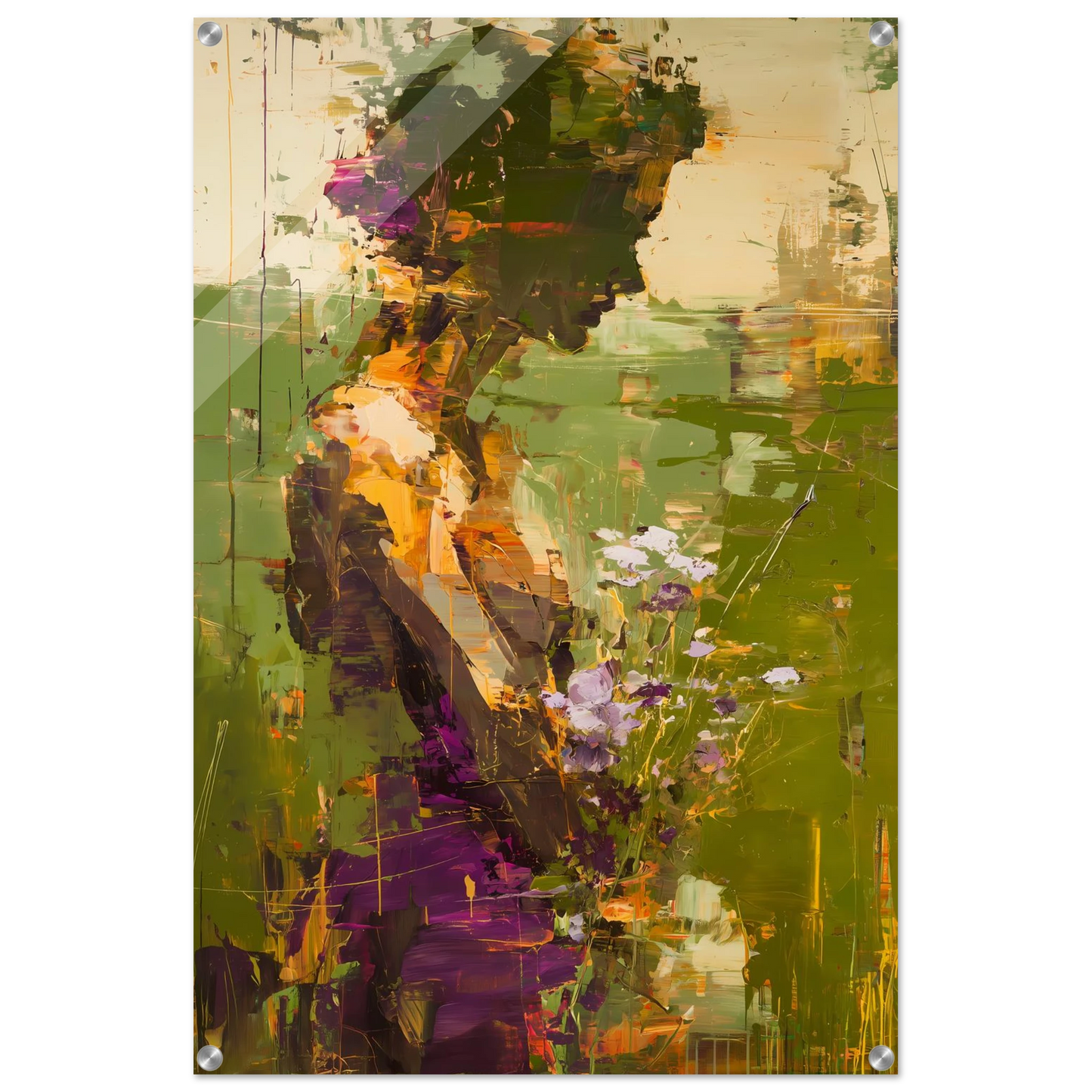 Dans les Herbes Hautes — tableau plexiglas — vue 5 — art mural STNCL