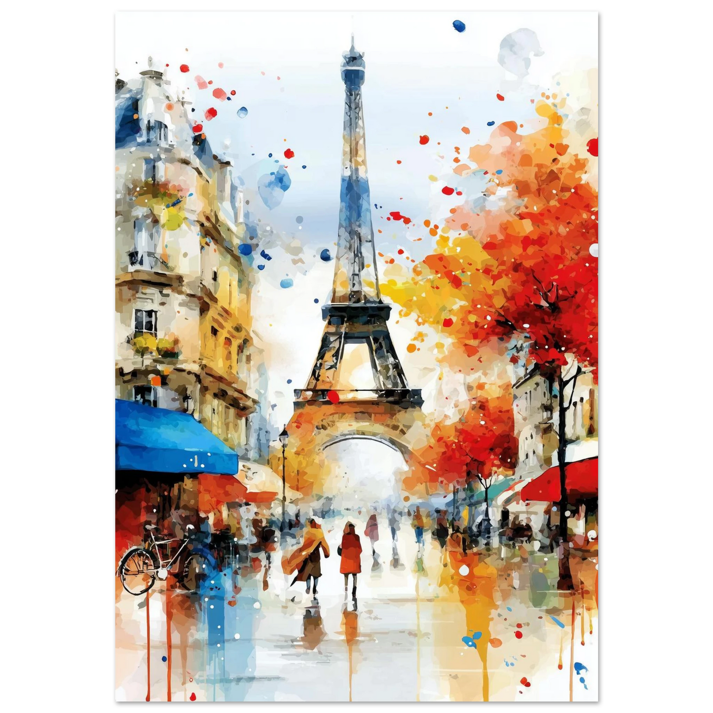 Paris Sous les Éclaboussures — tableau aluminium — art mural STNCL