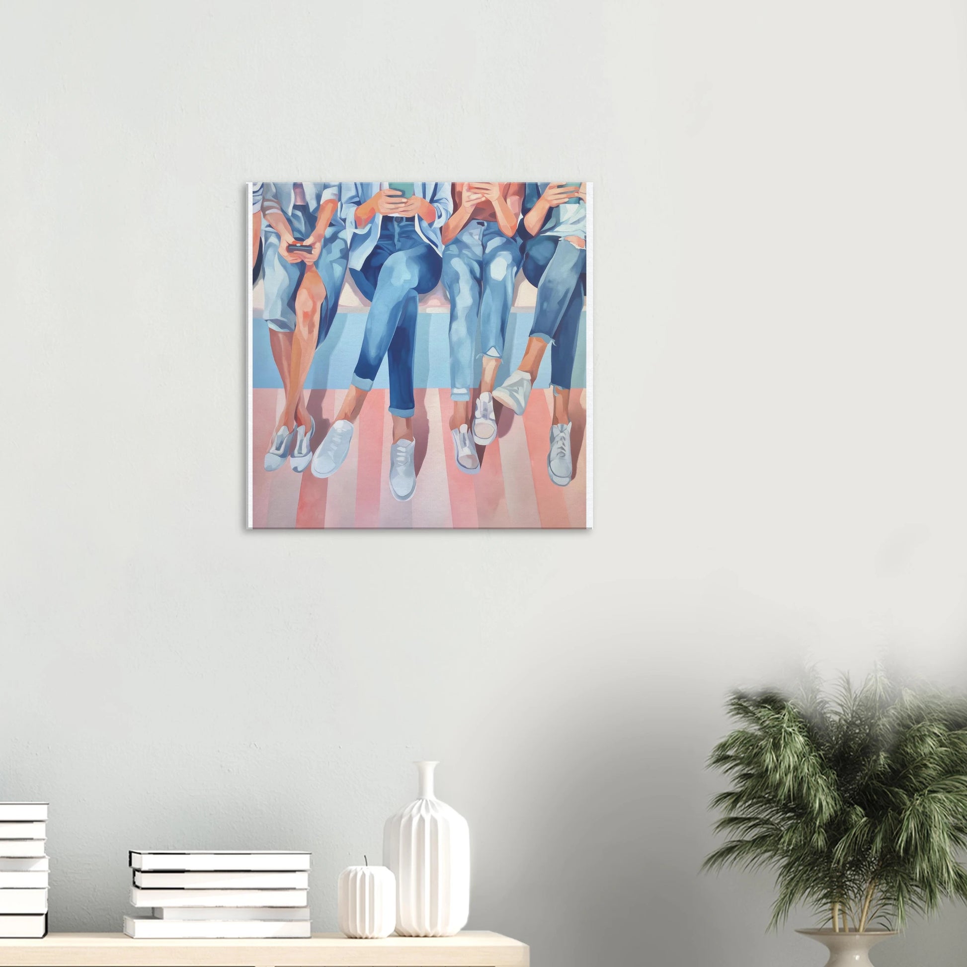 Génération Connectée — tableau sur toile — vue 5 — art mural STNCL