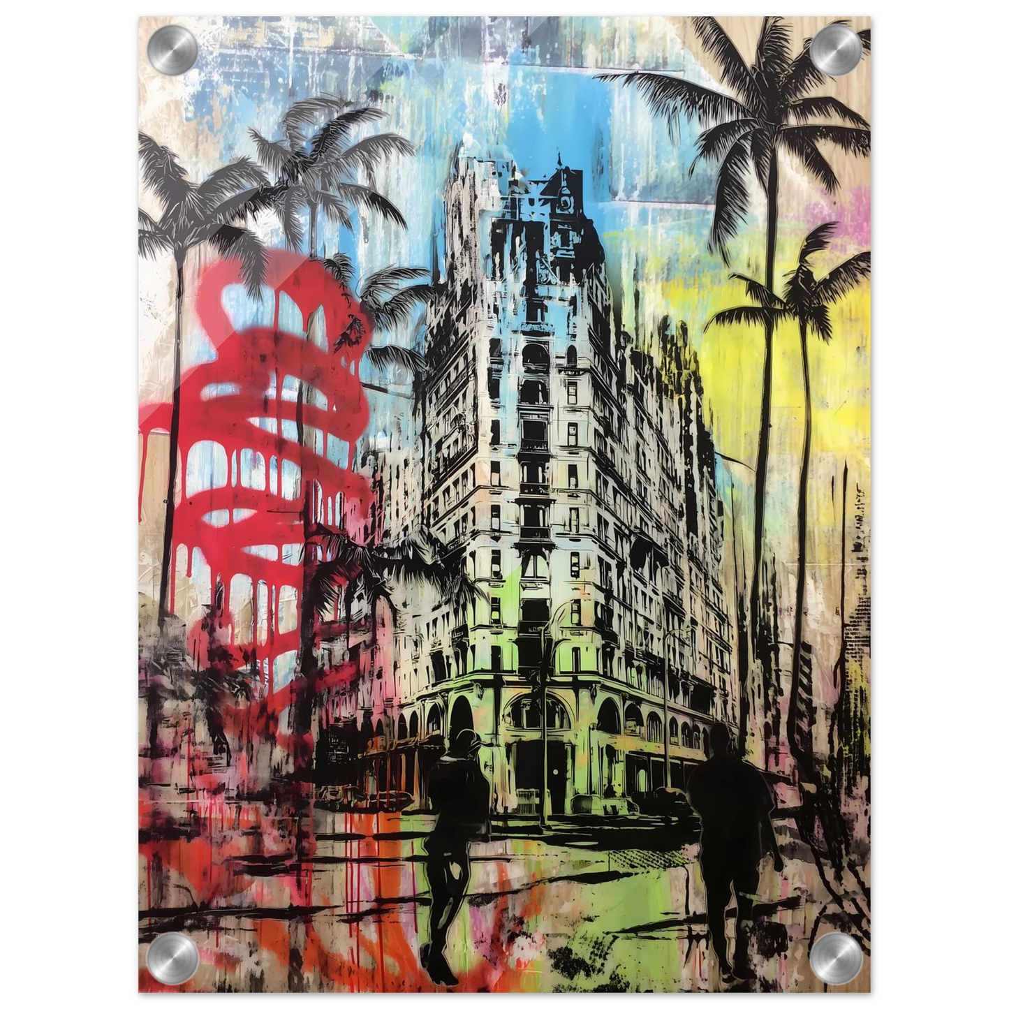 Tropique de Béton — tableau plexiglas — vue 3 — art mural STNCL