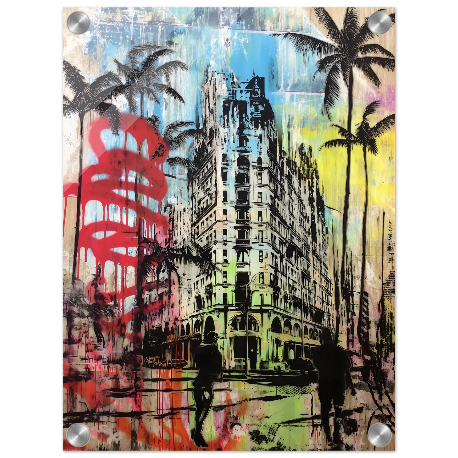 Tropique de Béton — tableau plexiglas — vue 3 — art mural STNCL