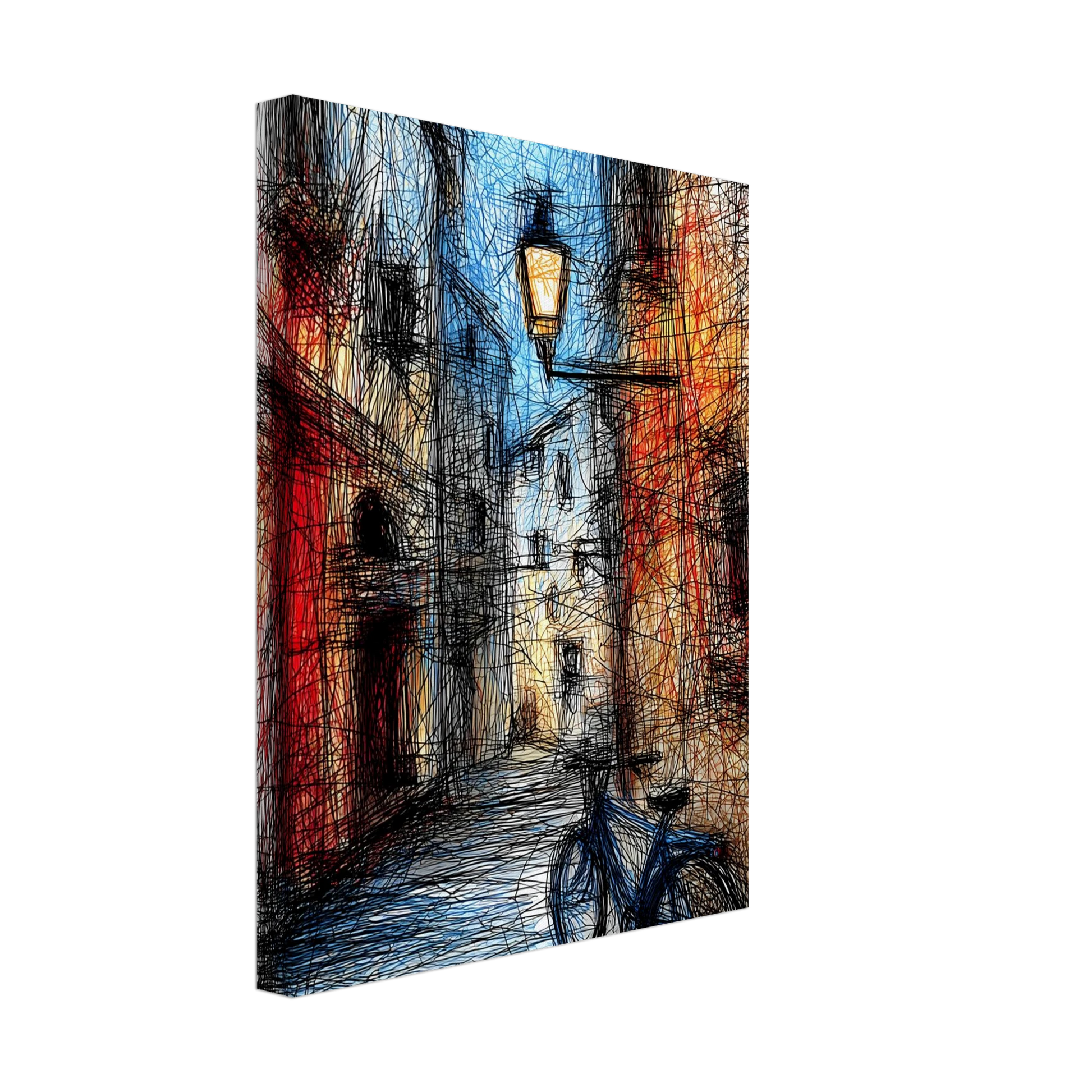 Ruelle à la Lanterne — tableau sur toile — vue 4 — art mural STNCL