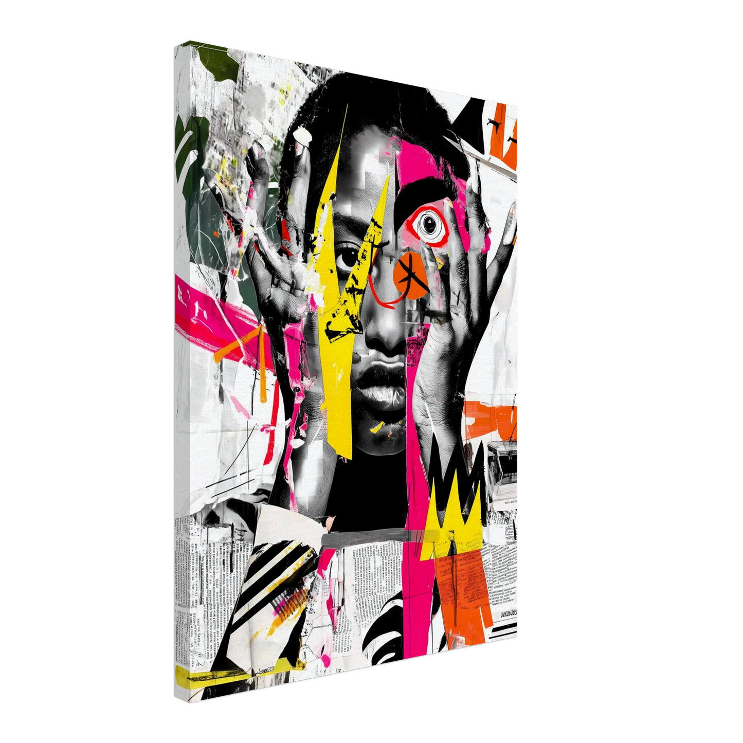 Éclats d'un Regard — tableau sur toile — vue 3 — art mural STNCL