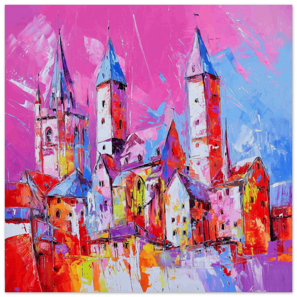 Steeples in Colorful Celebration
