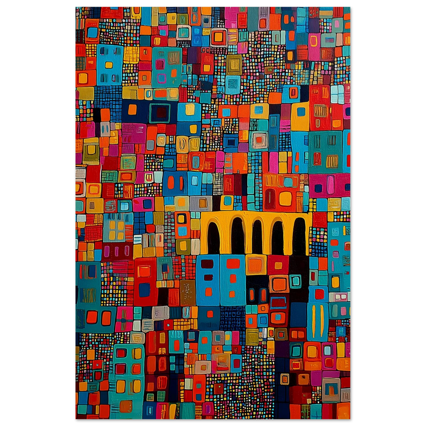 Cité Mosaïque — affiche d'art — vue 4 — art mural STNCL