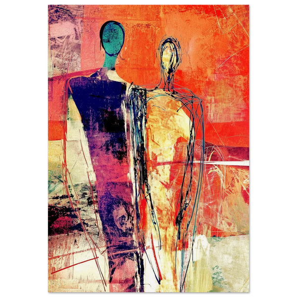 Deux Silhouettes Enlacées