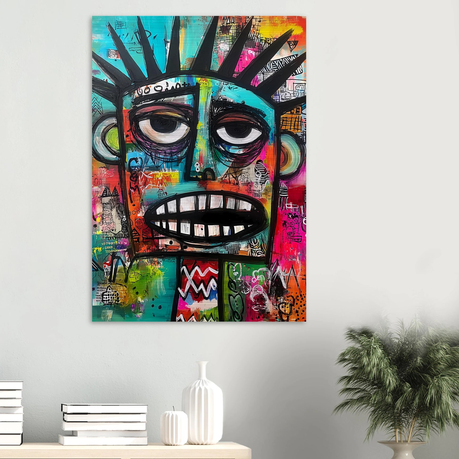 Le Cri Muet — tableau aluminium — vue 6 — art mural STNCL