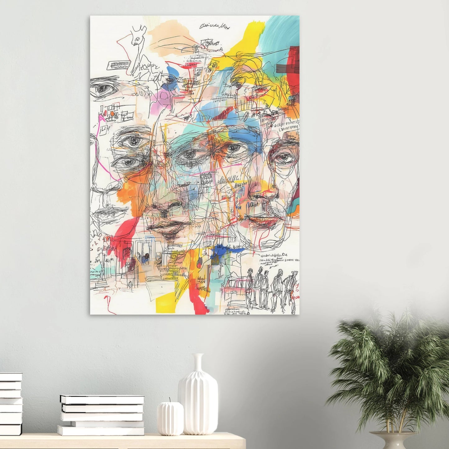 Carnet de Visages — affiche d'art — vue 6 — art mural STNCL