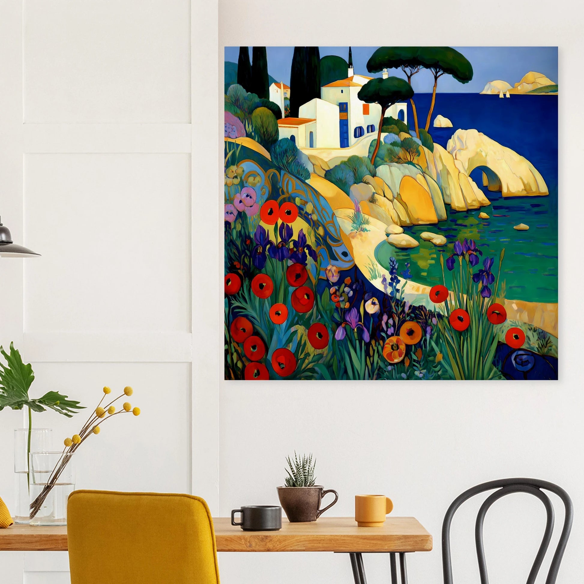 La Crique aux Coquelicots — affiche d'art — vue 8 — art mural STNCL
