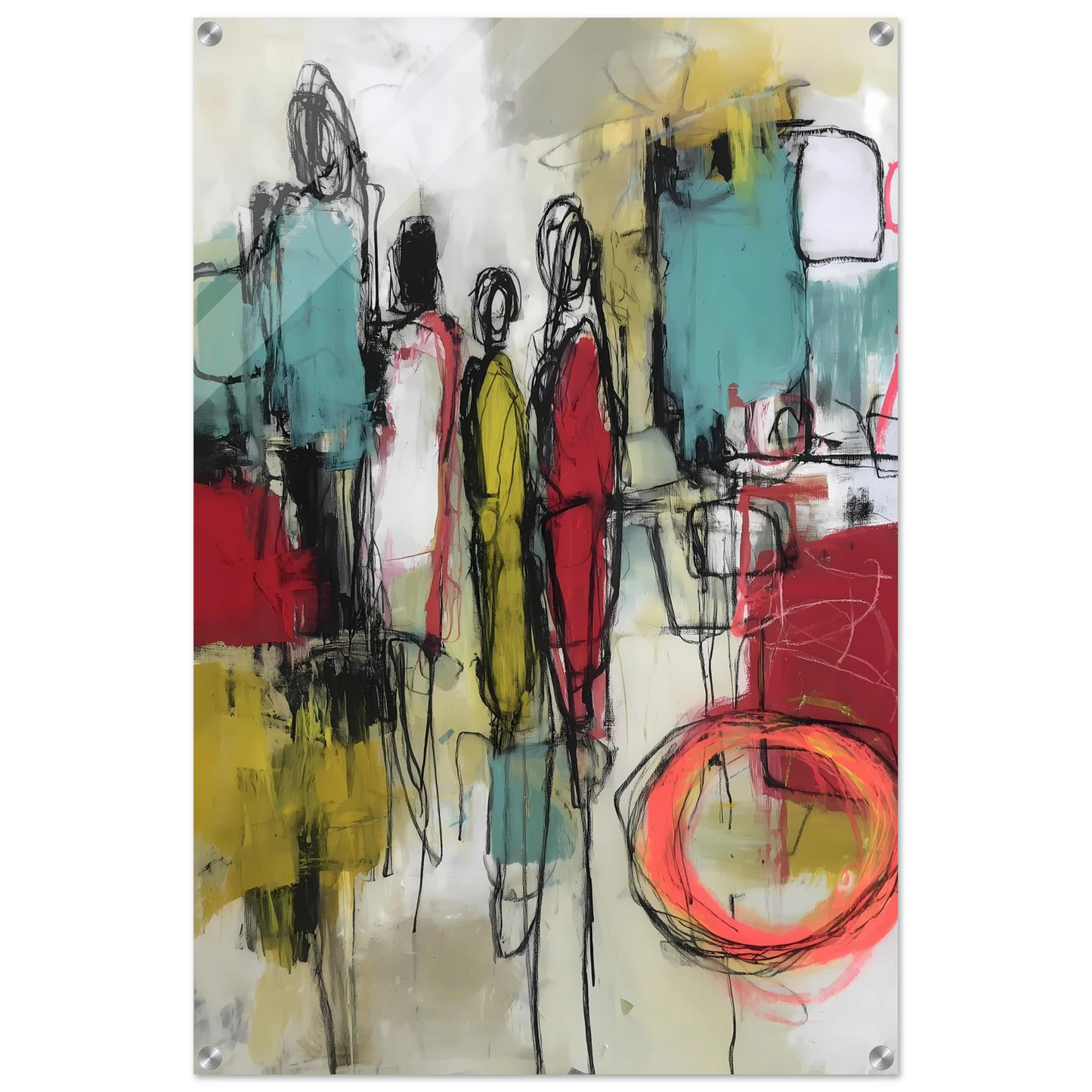 Sédiments d'un Été Brûlé — tableau plexiglas — vue 5 — art mural STNCL