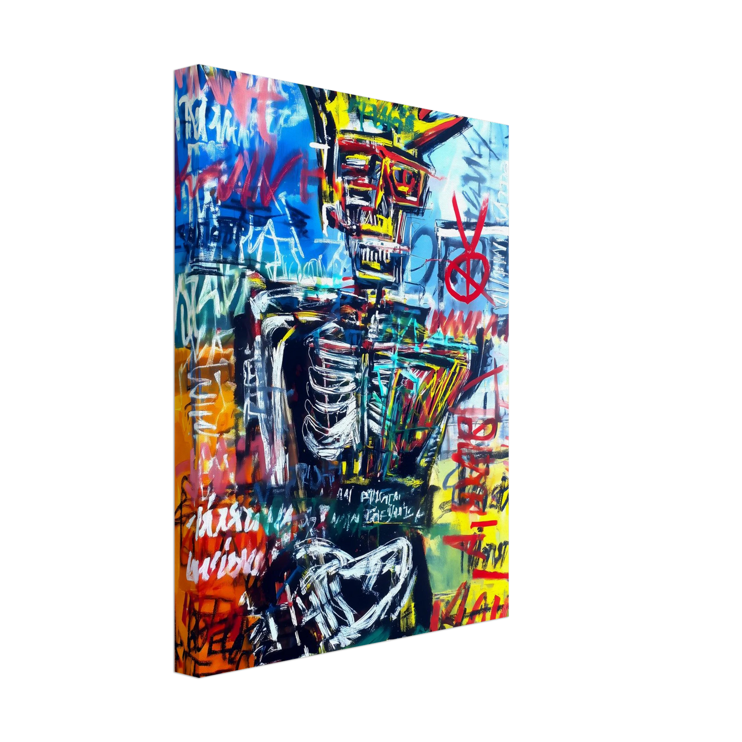 Roi Squelette — tableau sur toile — vue 4 — art mural STNCL