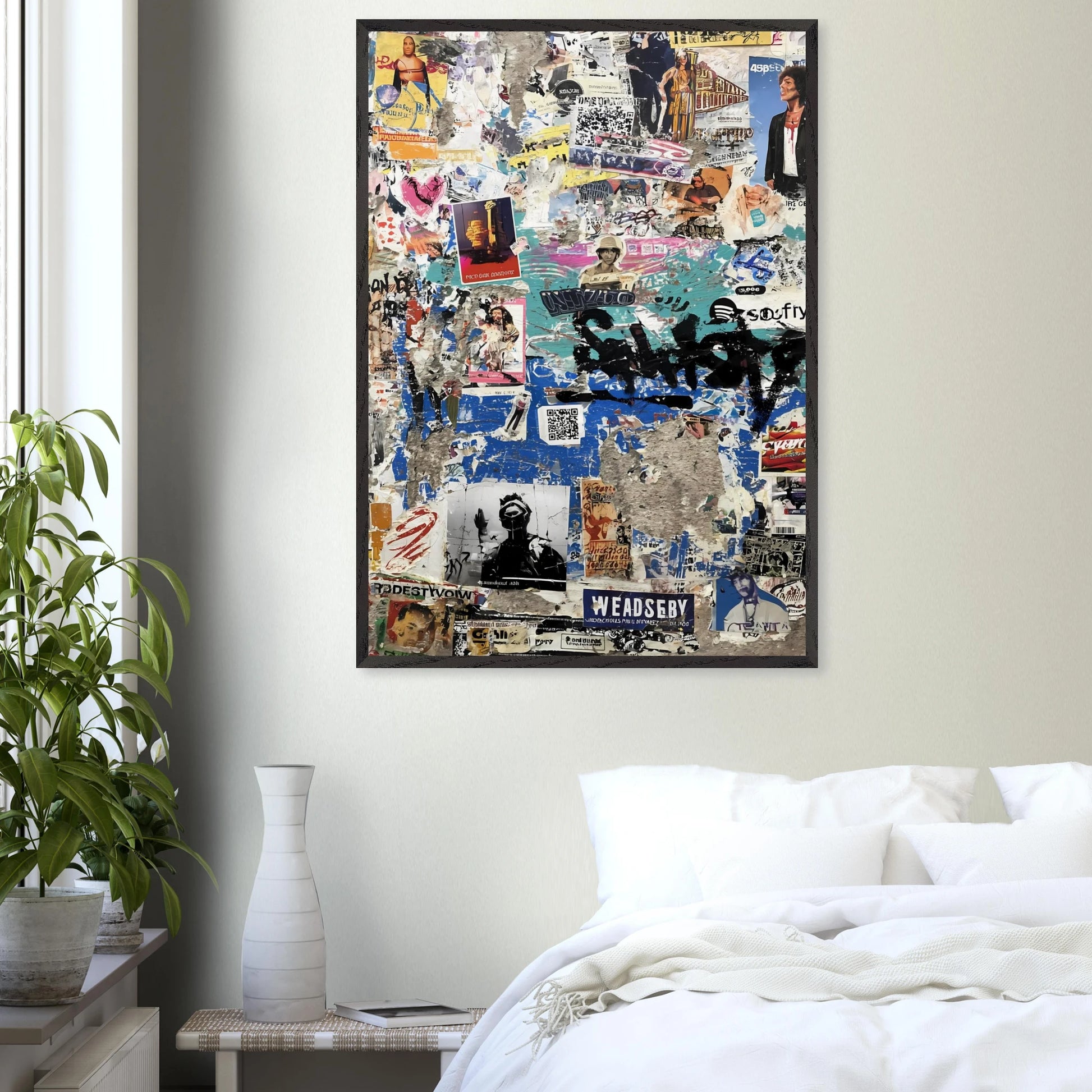 Le Mur Affiché — tableau encadré bois — vue 17 — art mural STNCL