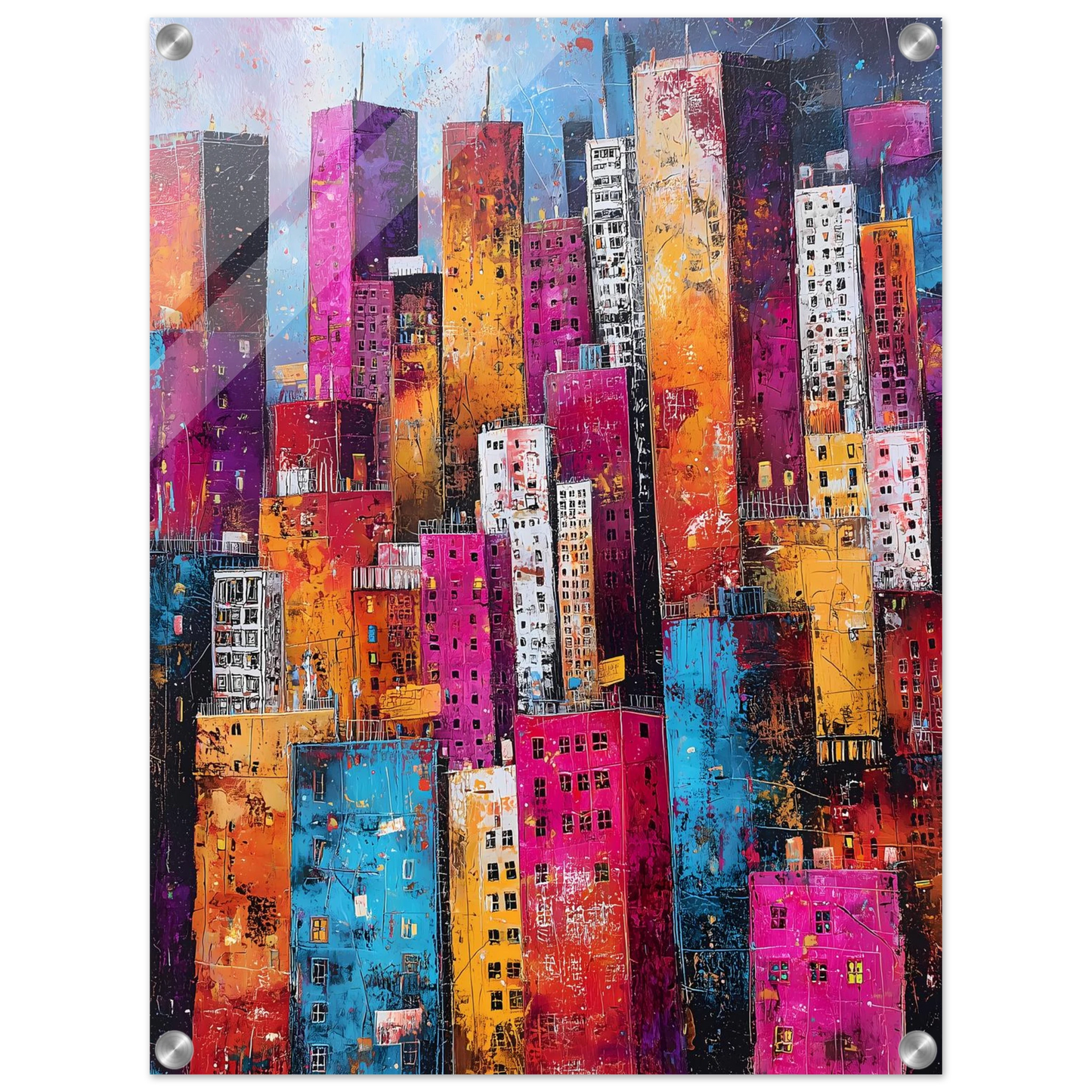 Empilement — tableau plexiglas — vue 4 — art mural STNCL
