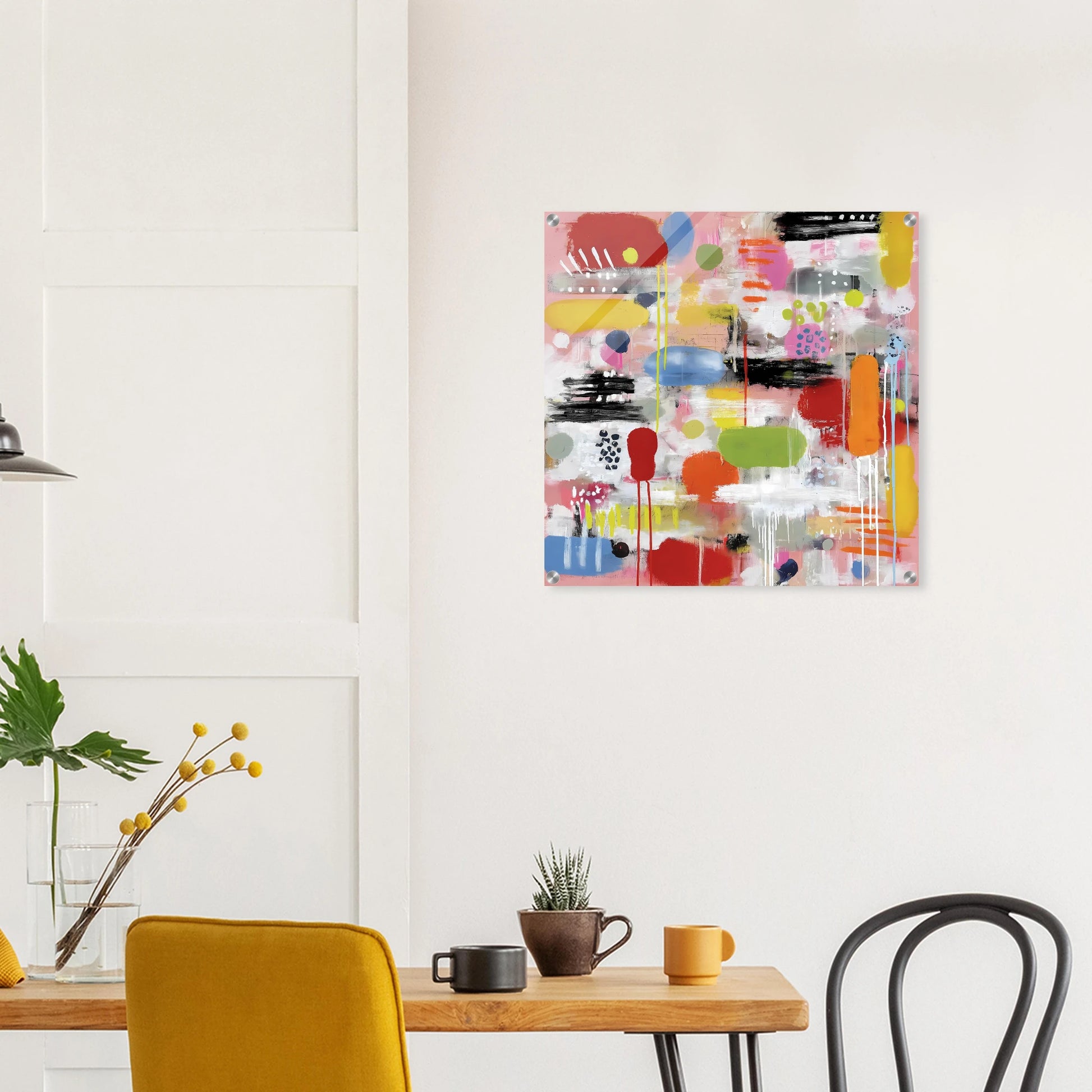 Confettis Suspendus — tableau plexiglas — vue 7 — art mural STNCL