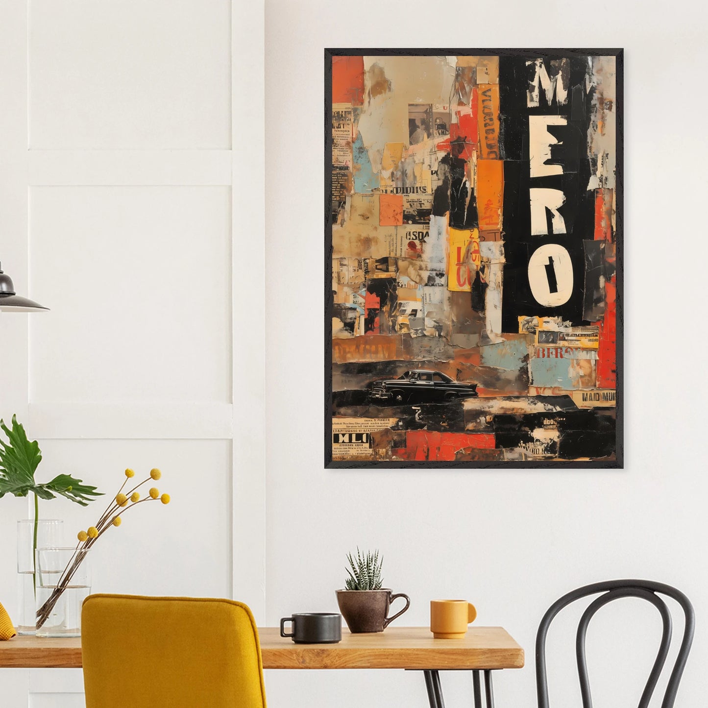 Affiches Lacérées — tableau encadré bois — vue 18 — art mural STNCL