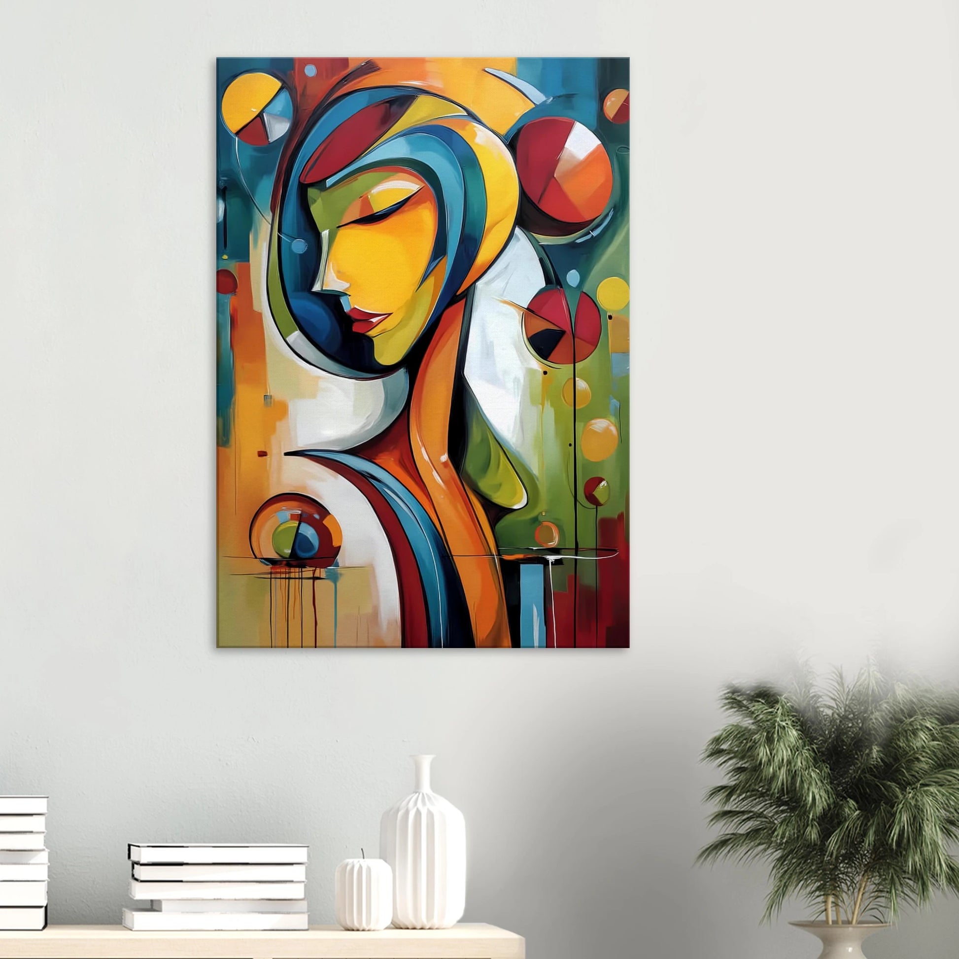 Rêverie Géométrique — tableau sur toile — vue 5 — art mural STNCL