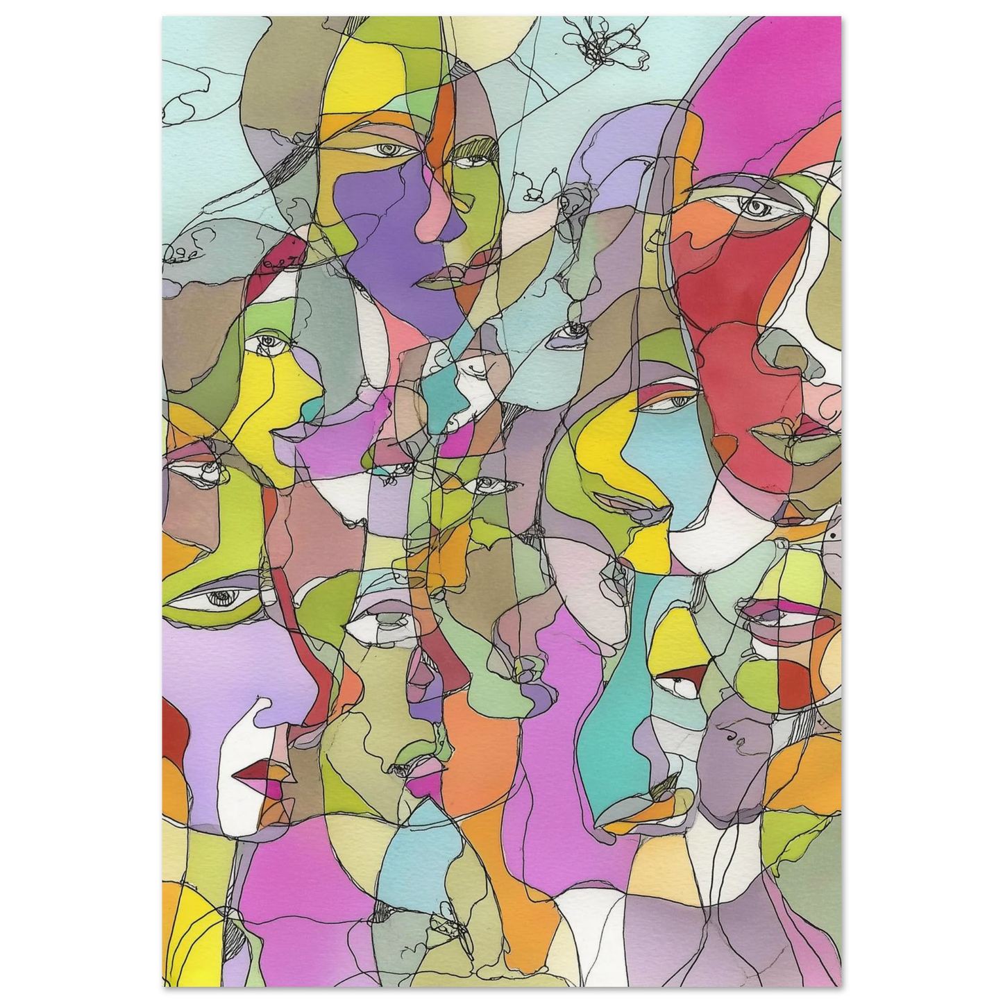 Chorale des Âmes Entremêlées — affiche d'art — art mural STNCL