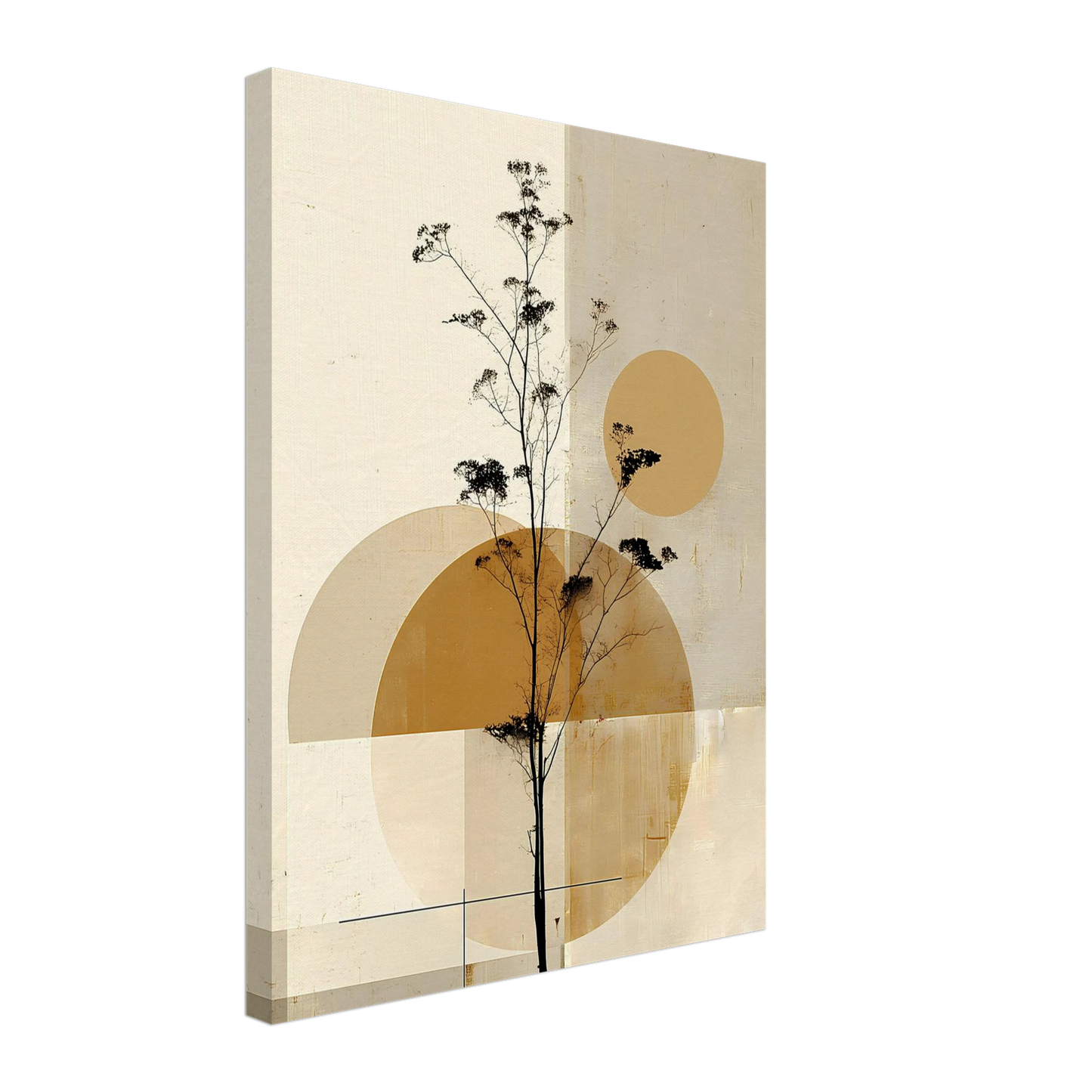 Silhouette au Clair de Lune — tableau sur toile — vue 5 — art mural STNCL
