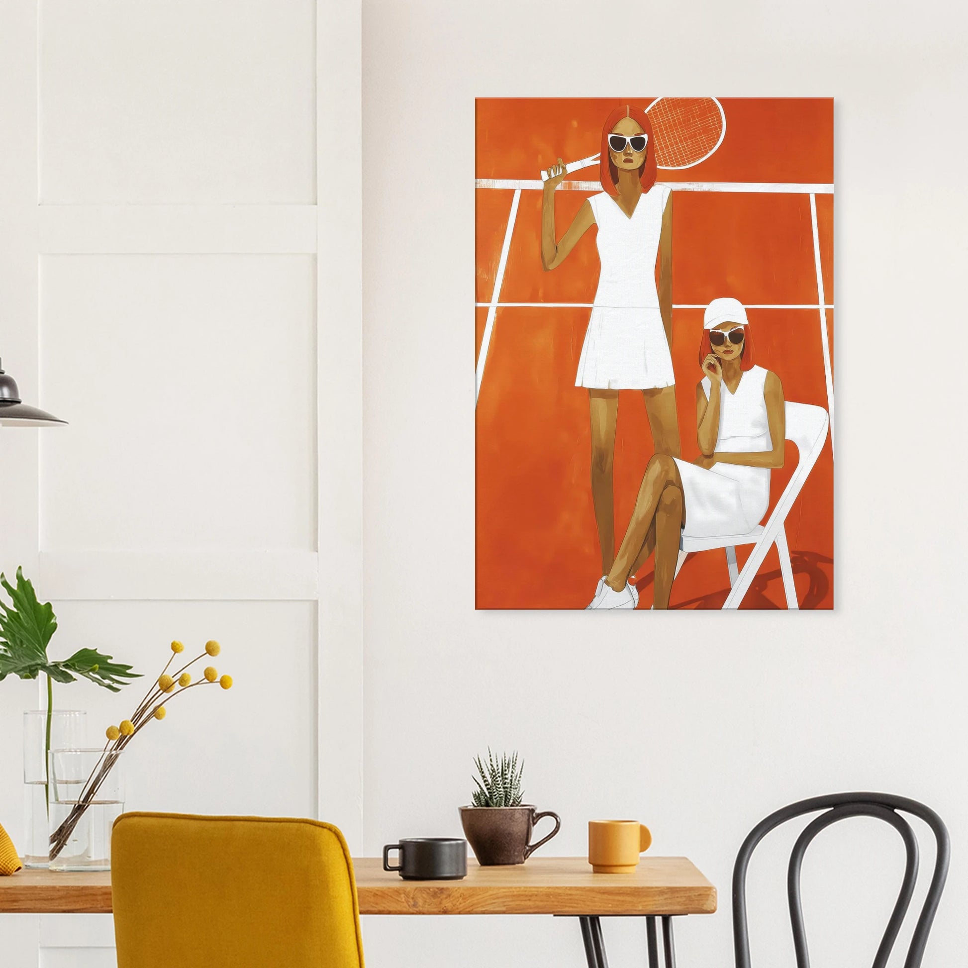 Deux Sets — tableau sur toile — vue 8 — art mural STNCL
