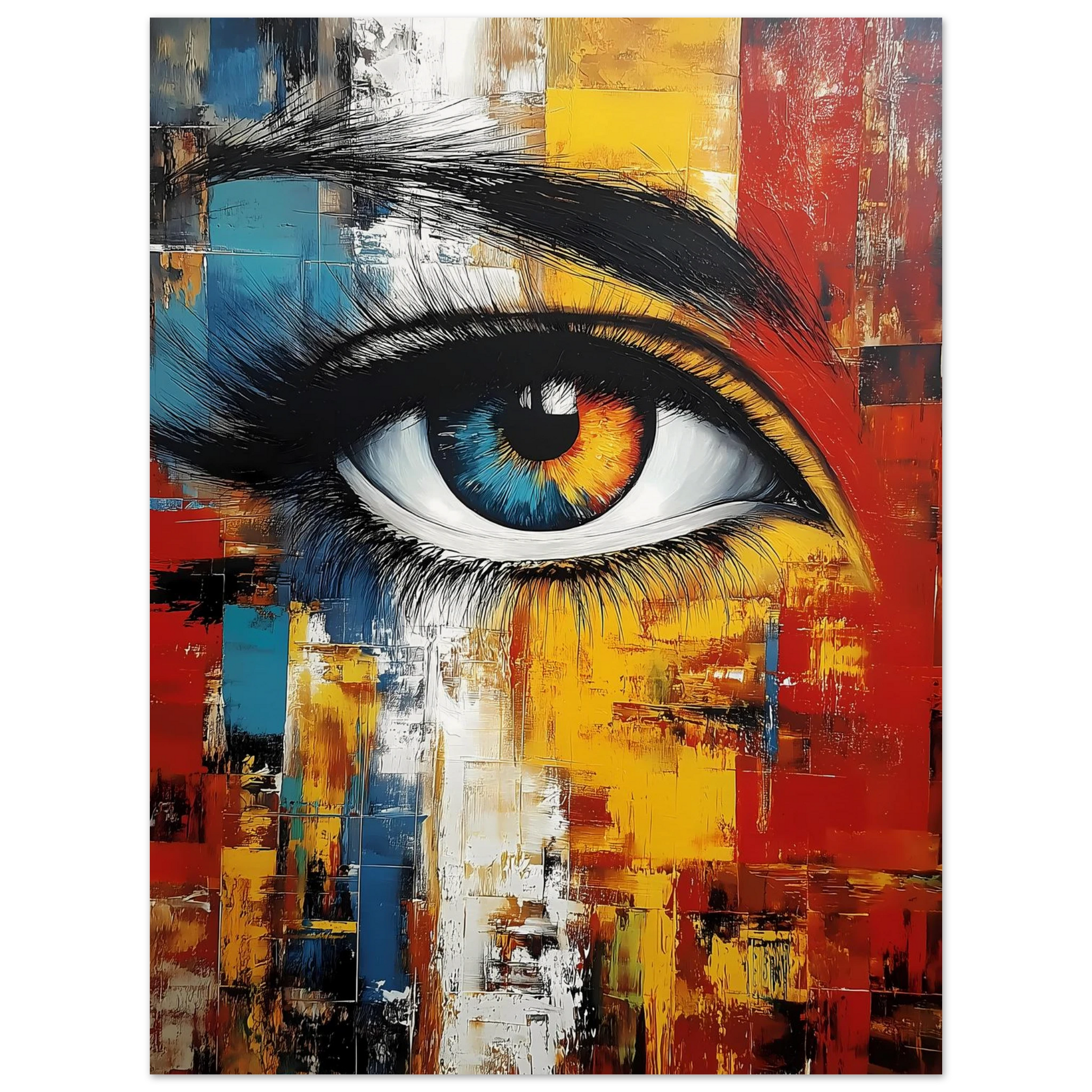 L'Œil Hétérochrome — affiche d'art — vue 2 — art mural STNCL