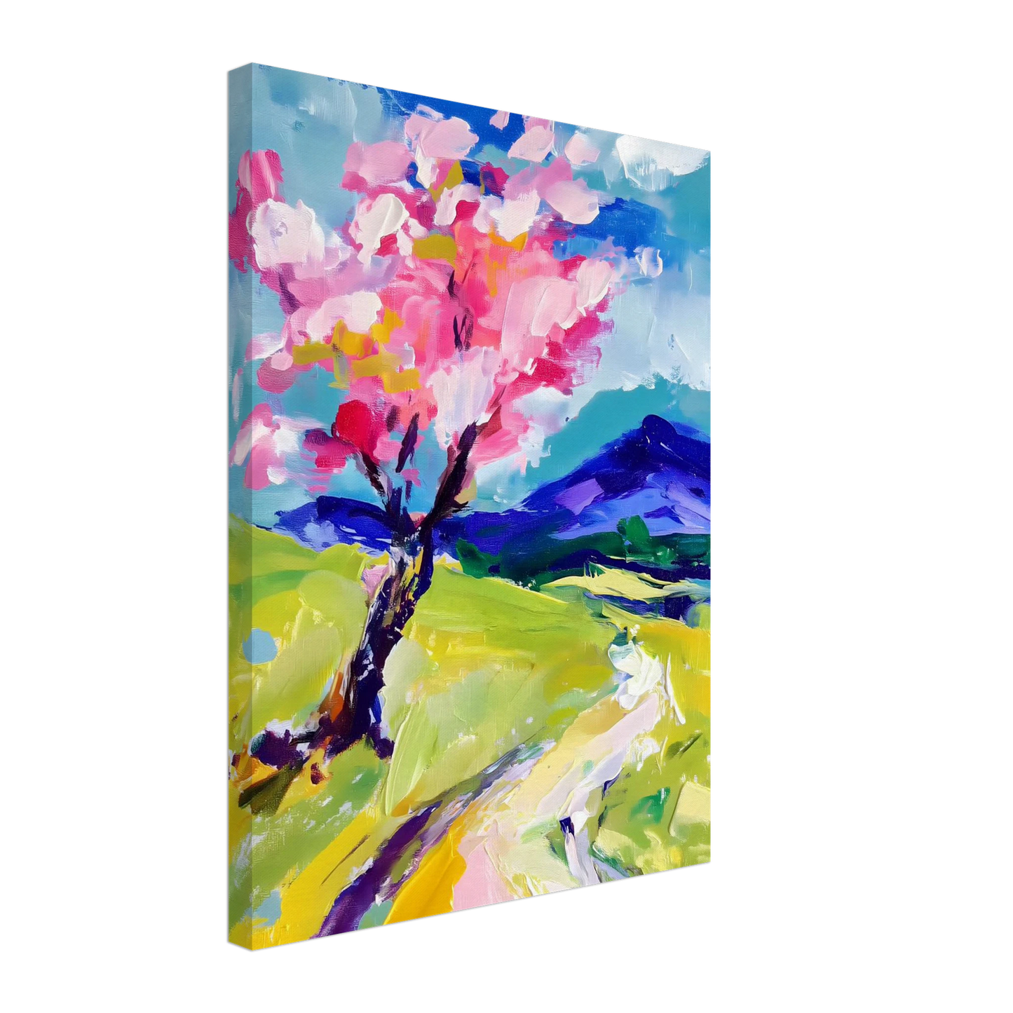 L'Arbre en Fleurs — tableau sur toile — vue 5 — art mural STNCL