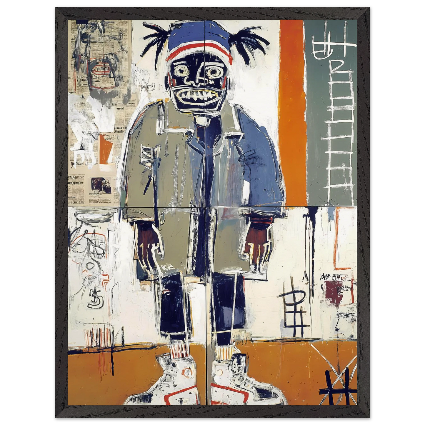 Debout sous le Halo — tableau encadré bois — vue 15 — art mural STNCL