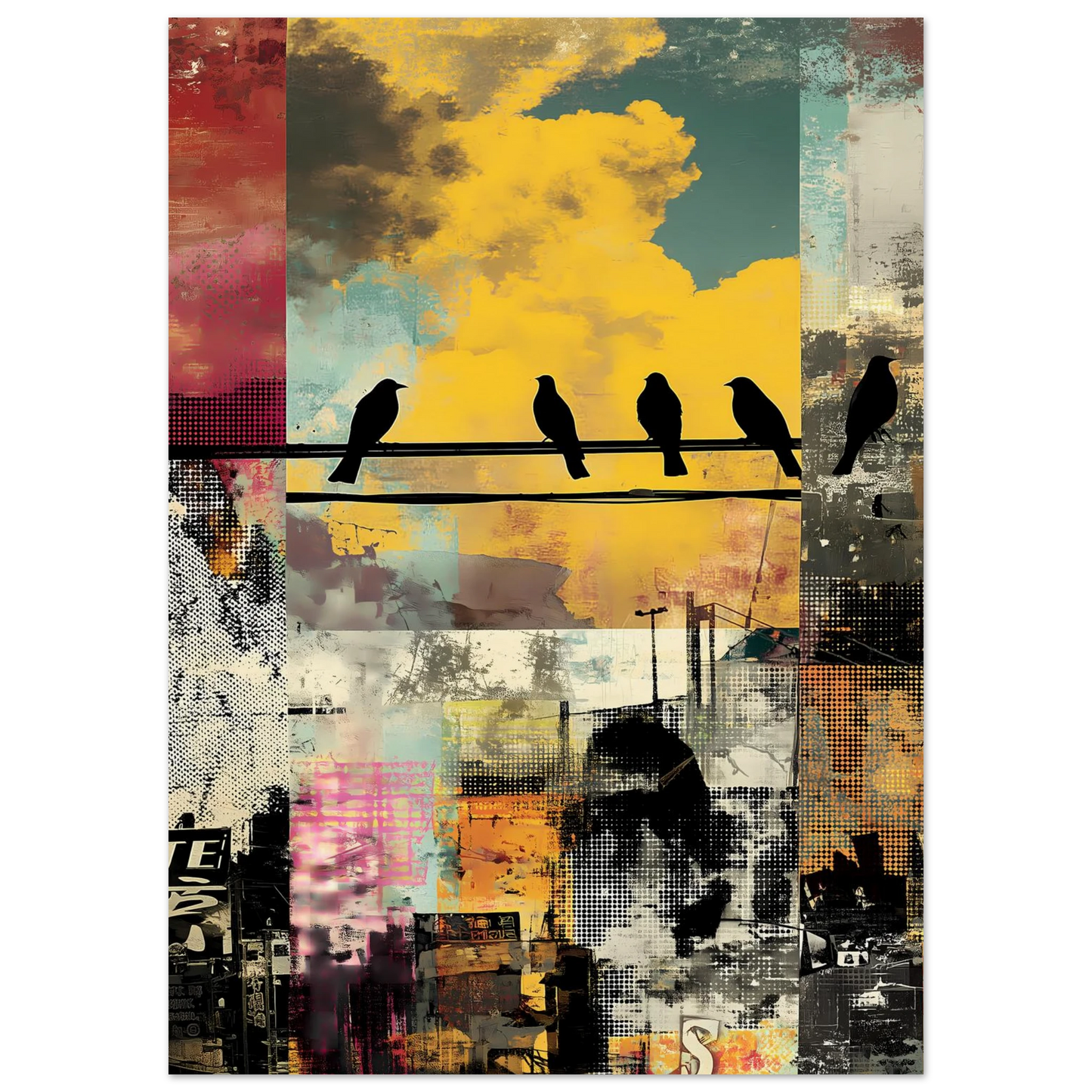 Perchoir Urbain — affiche d'art — vue 5 — art mural STNCL