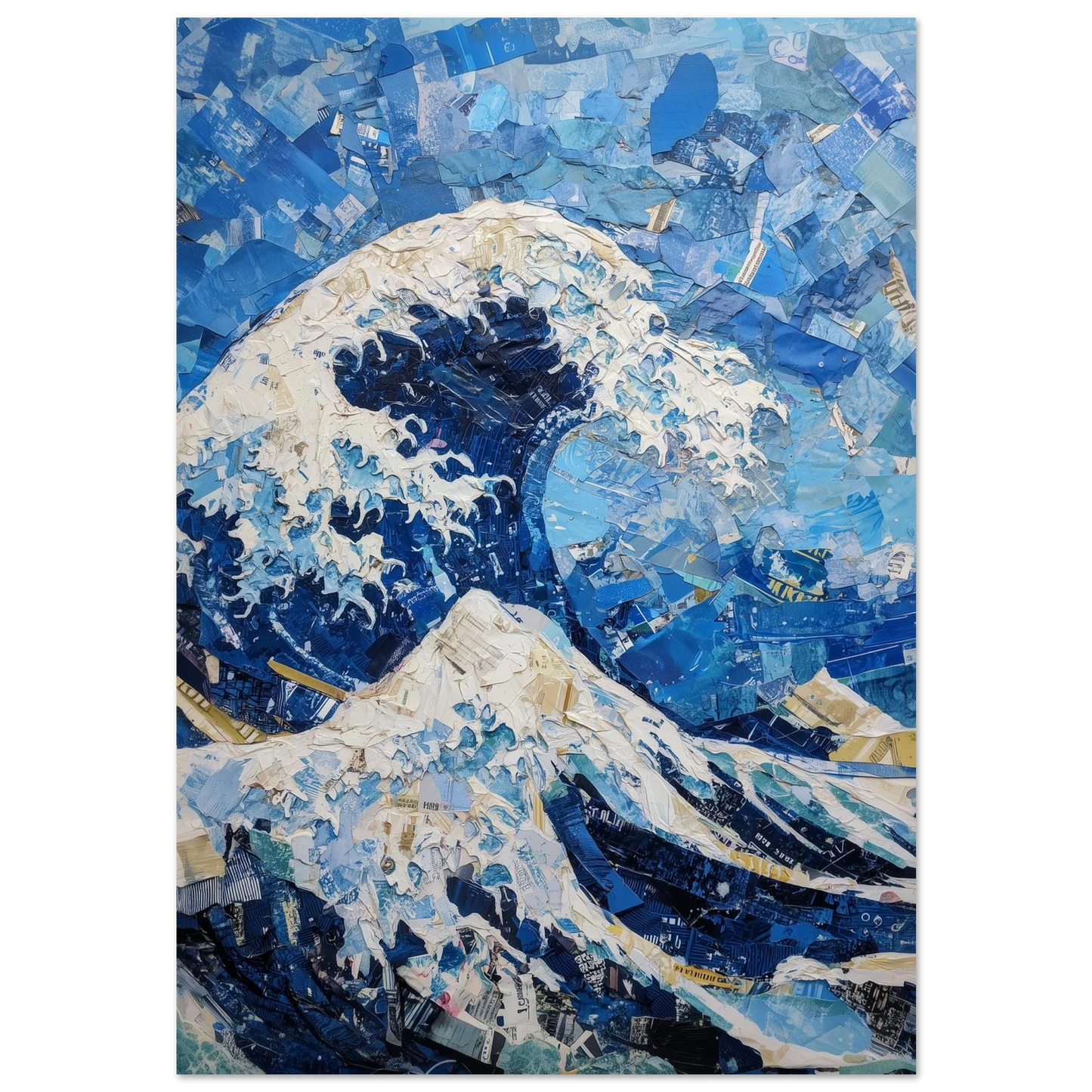 La Grande Vague Éternelle — tableau aluminium — art mural STNCL