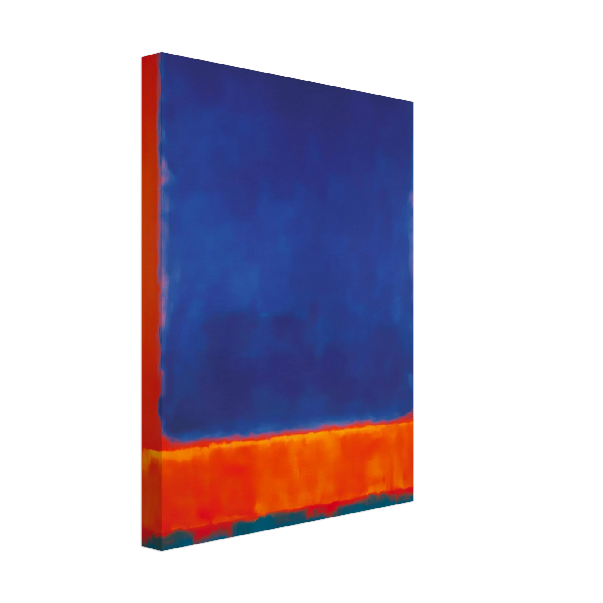 Bleu en Apesanteur — tableau sur toile — vue 4 — art mural STNCL