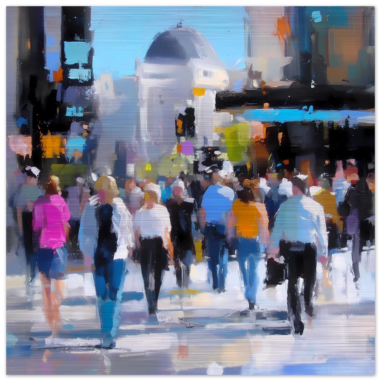 Traversée de Midi — tableau aluminium — vue 2 — art mural STNCL