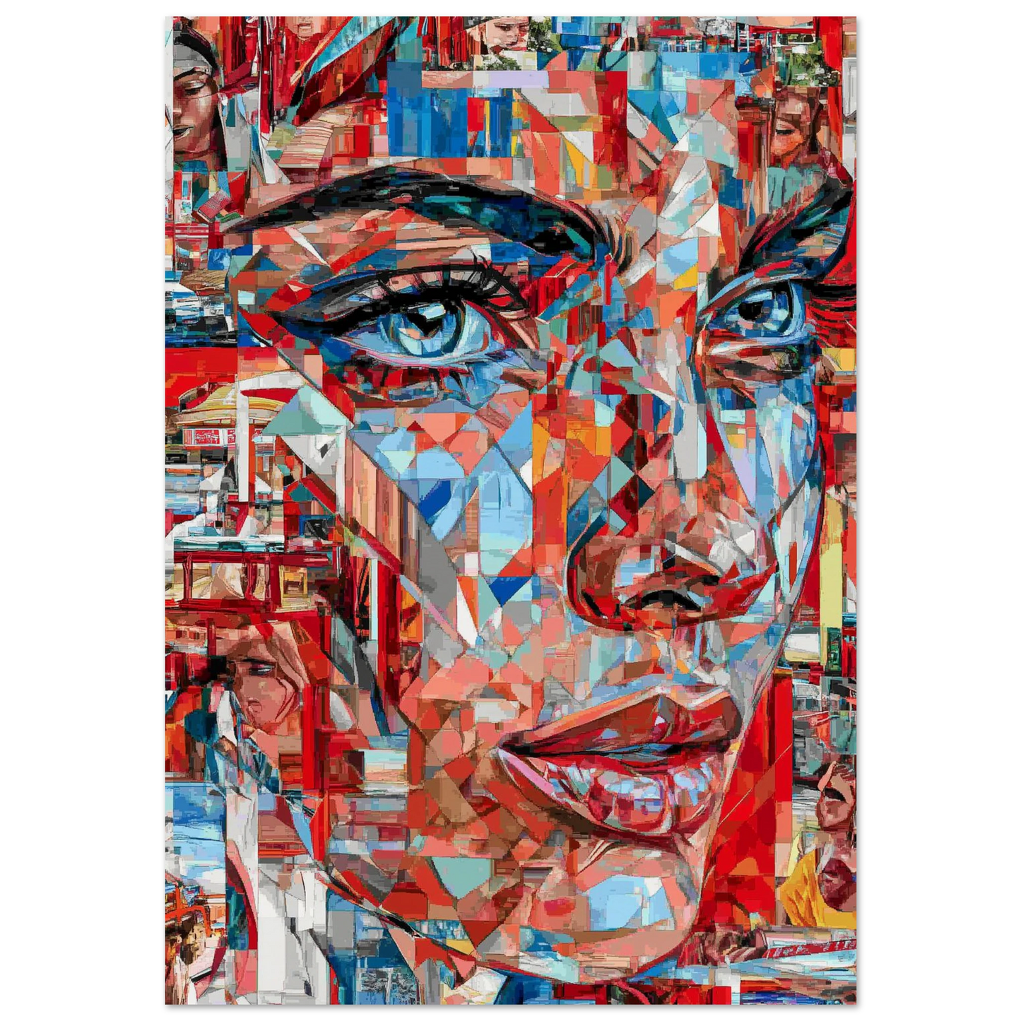 Regard Brisé en Mille Éclats — affiche d'art — art mural STNCL