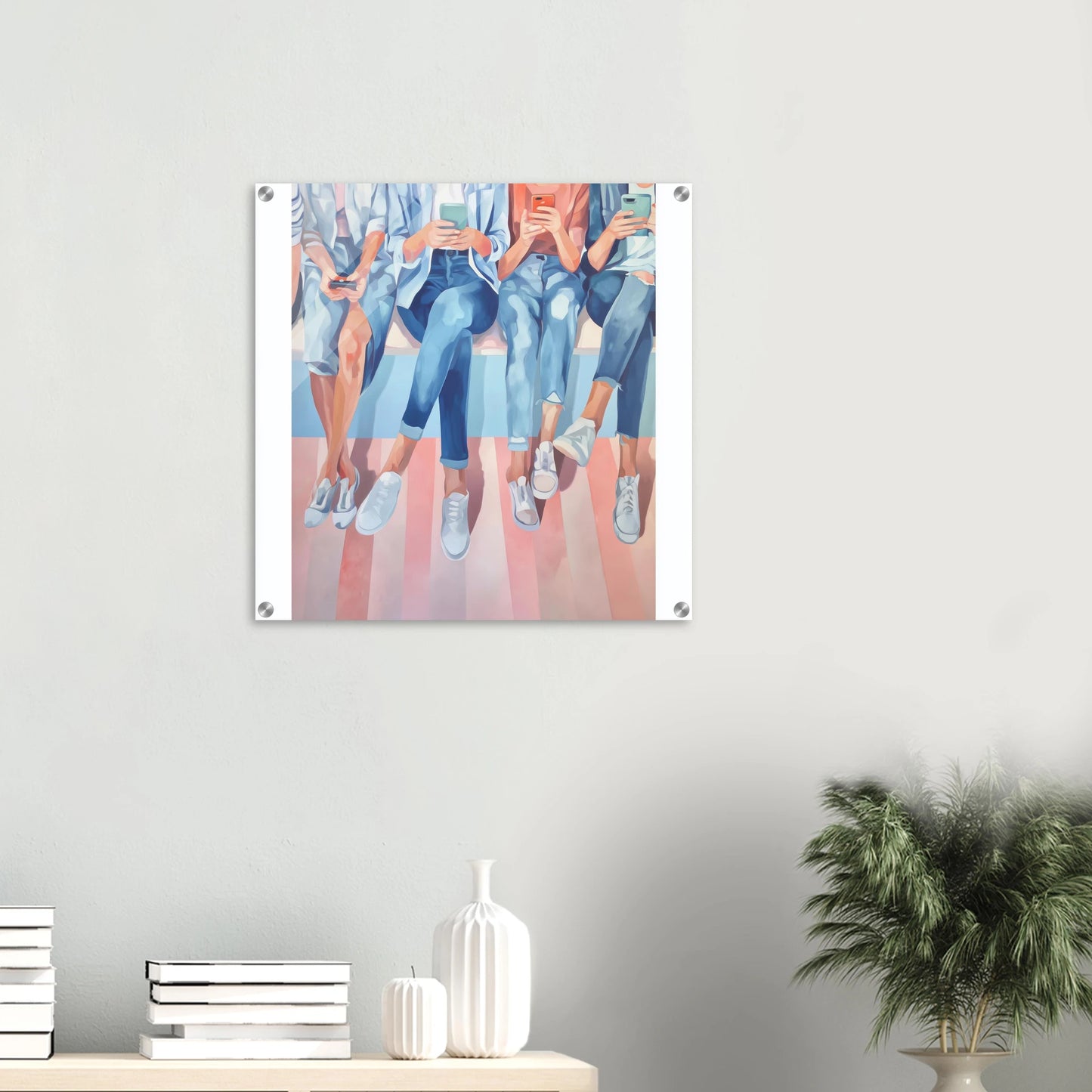 Génération Connectée — tableau plexiglas — vue 5 — art mural STNCL