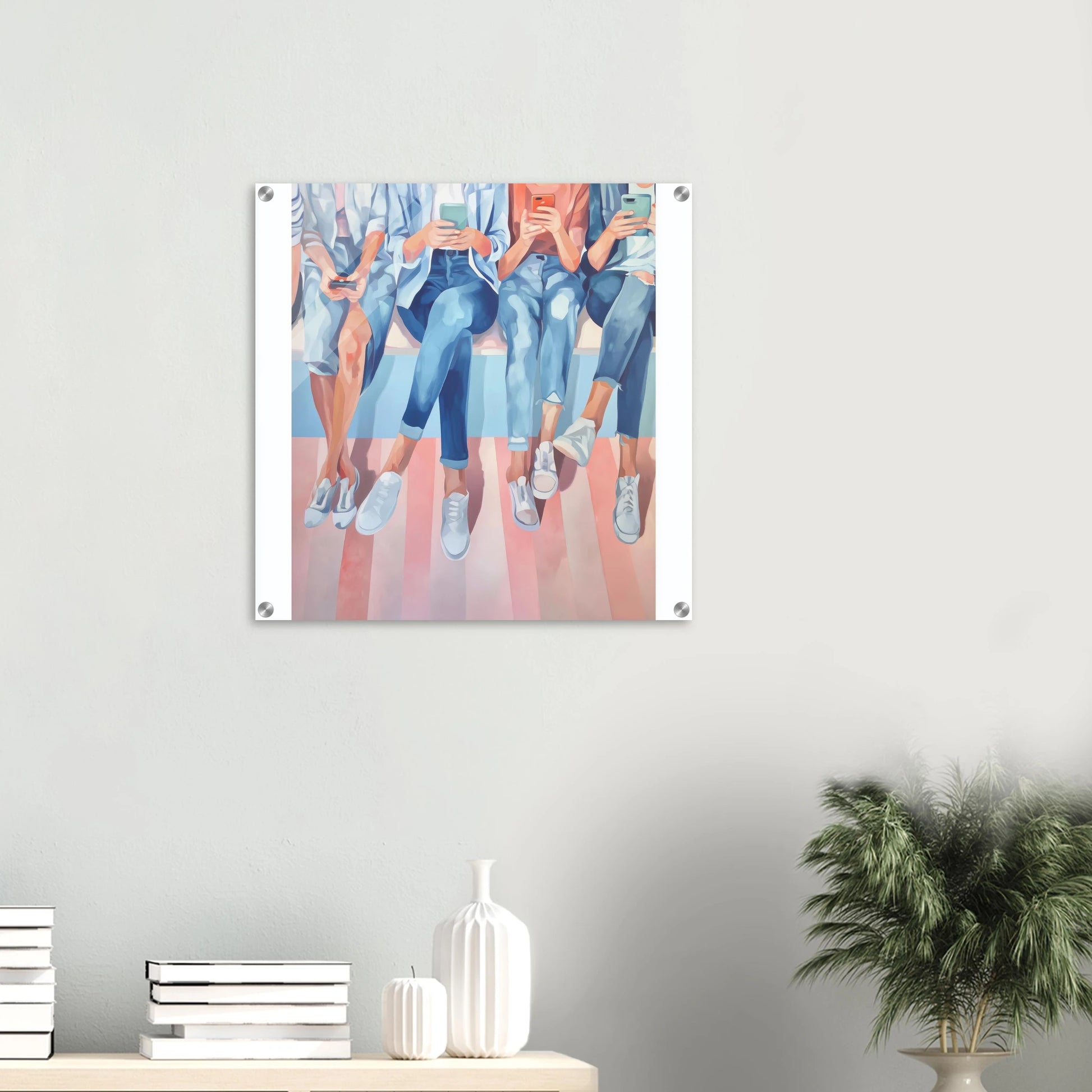 Génération Connectée — tableau plexiglas — vue 5 — art mural STNCL