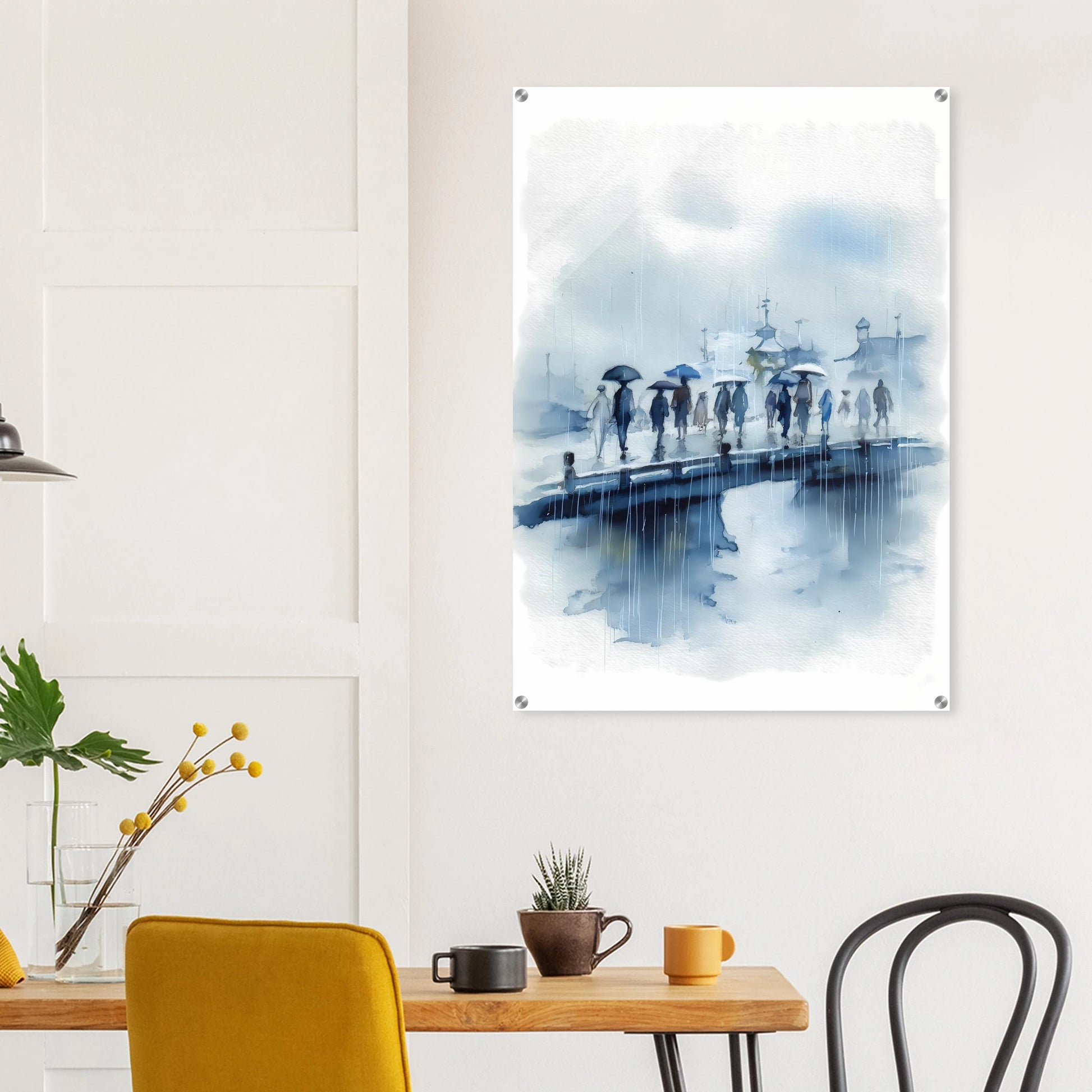Pluie sur le Pont — tableau plexiglas — vue 8 — art mural STNCL