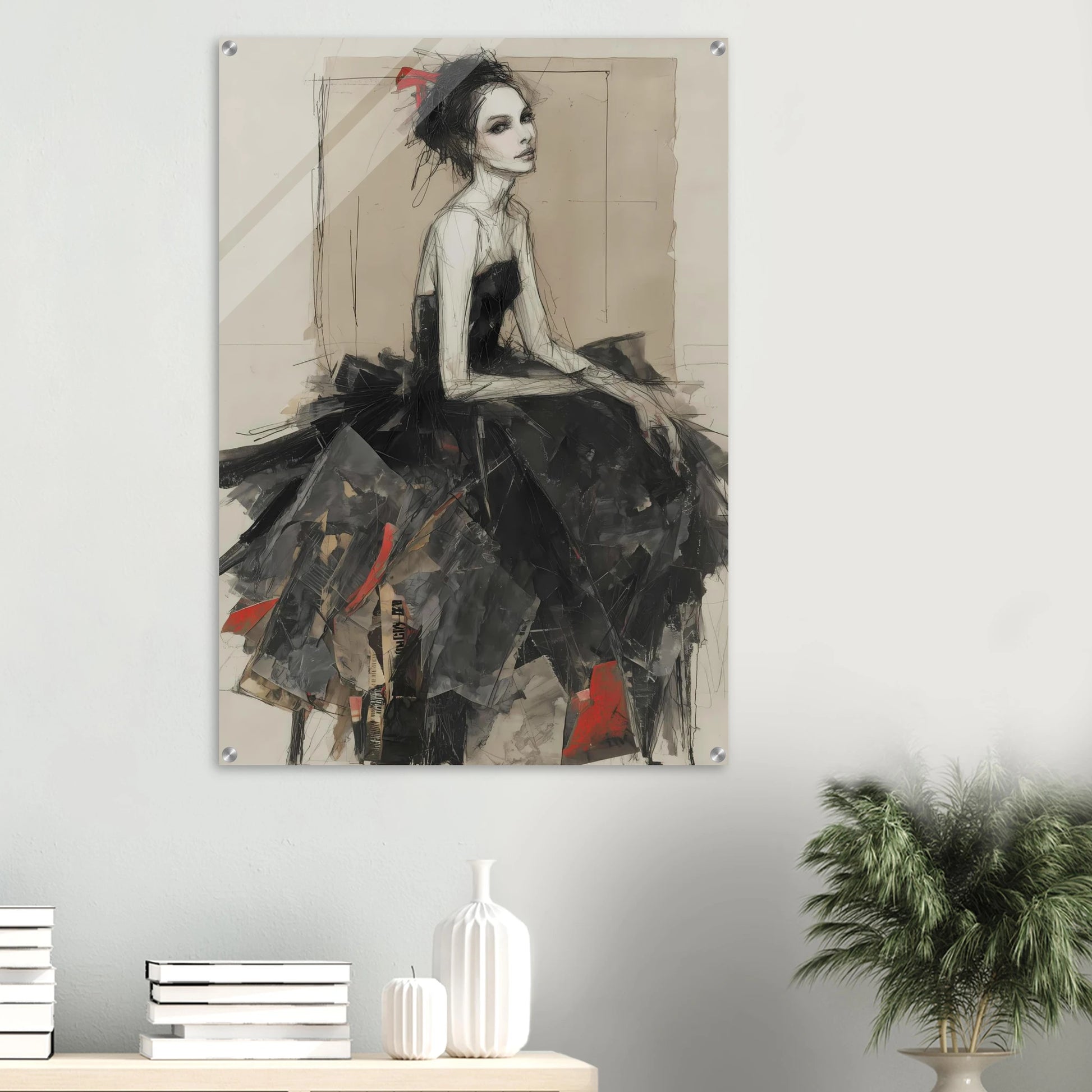 Robe de Fragments — tableau plexiglas — vue 6 — art mural STNCL