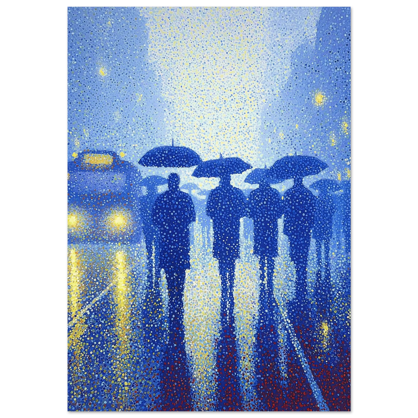 Pluie en Pointillés — affiche d'art — art mural STNCL
