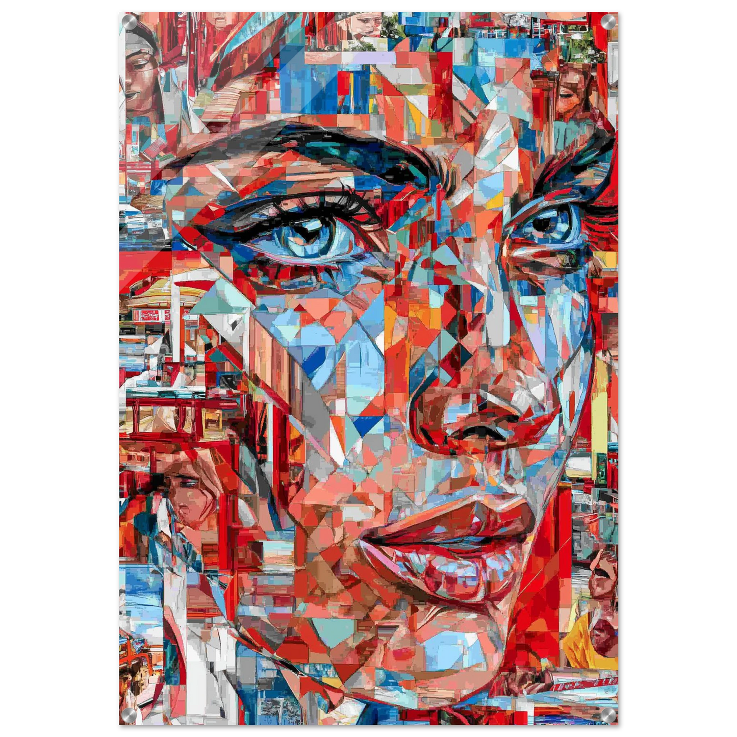 Regard Brisé en Mille Éclats — tableau plexiglas — art mural STNCL