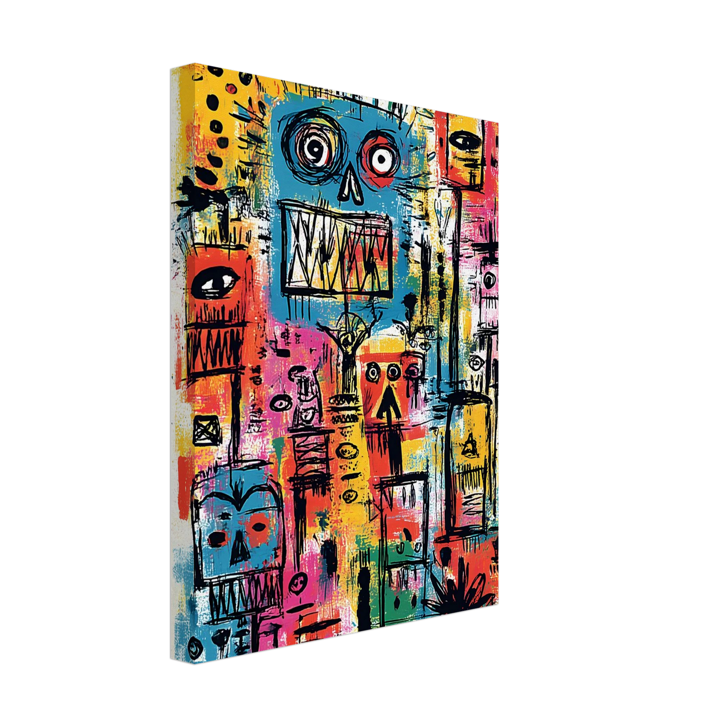 Totem des Esprits — tableau sur toile — vue 4 — art mural STNCL