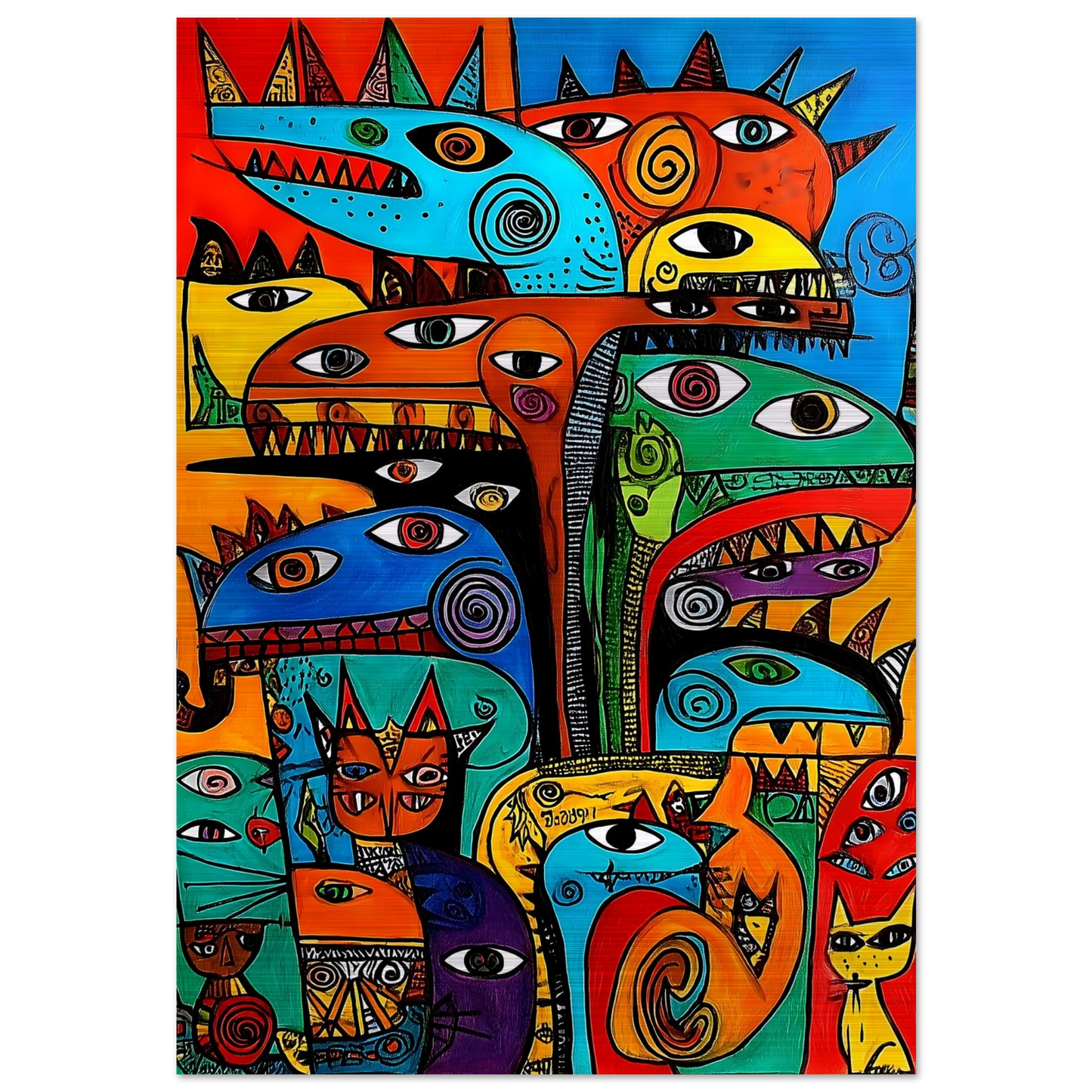 La Tribu — tableau aluminium — art mural STNCL