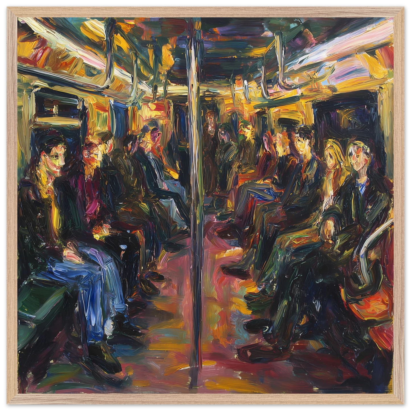 Rame du Soir — tableau encadré bois — vue 10 — art mural STNCL
