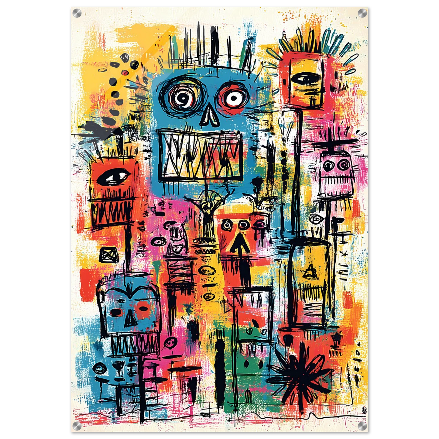 Totem des Esprits — tableau plexiglas — art mural STNCL