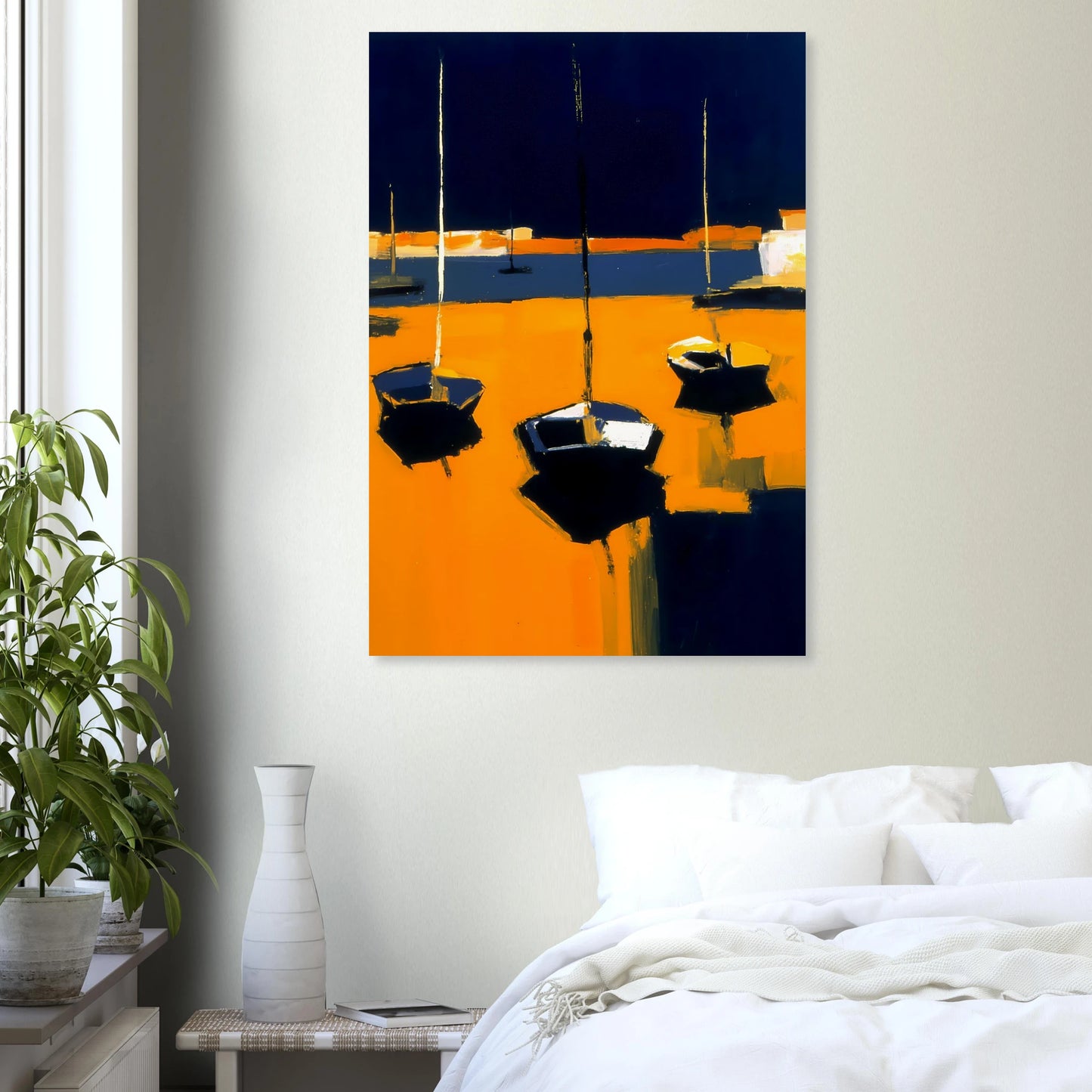 Barques au Soleil Couchant — affiche d'art — vue 7 — art mural STNCL