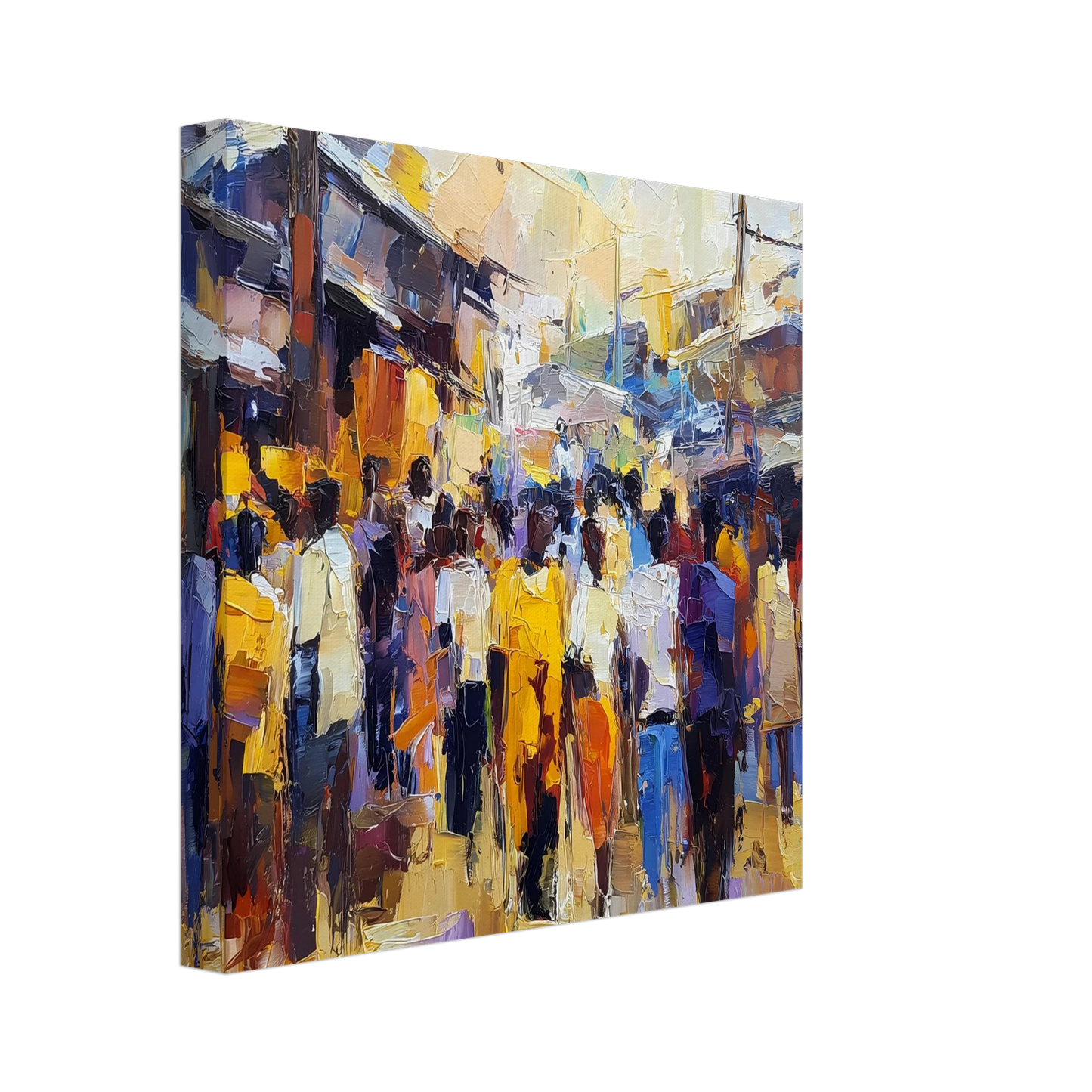 Jour de Marché — tableau sur toile — vue 2 — art mural STNCL